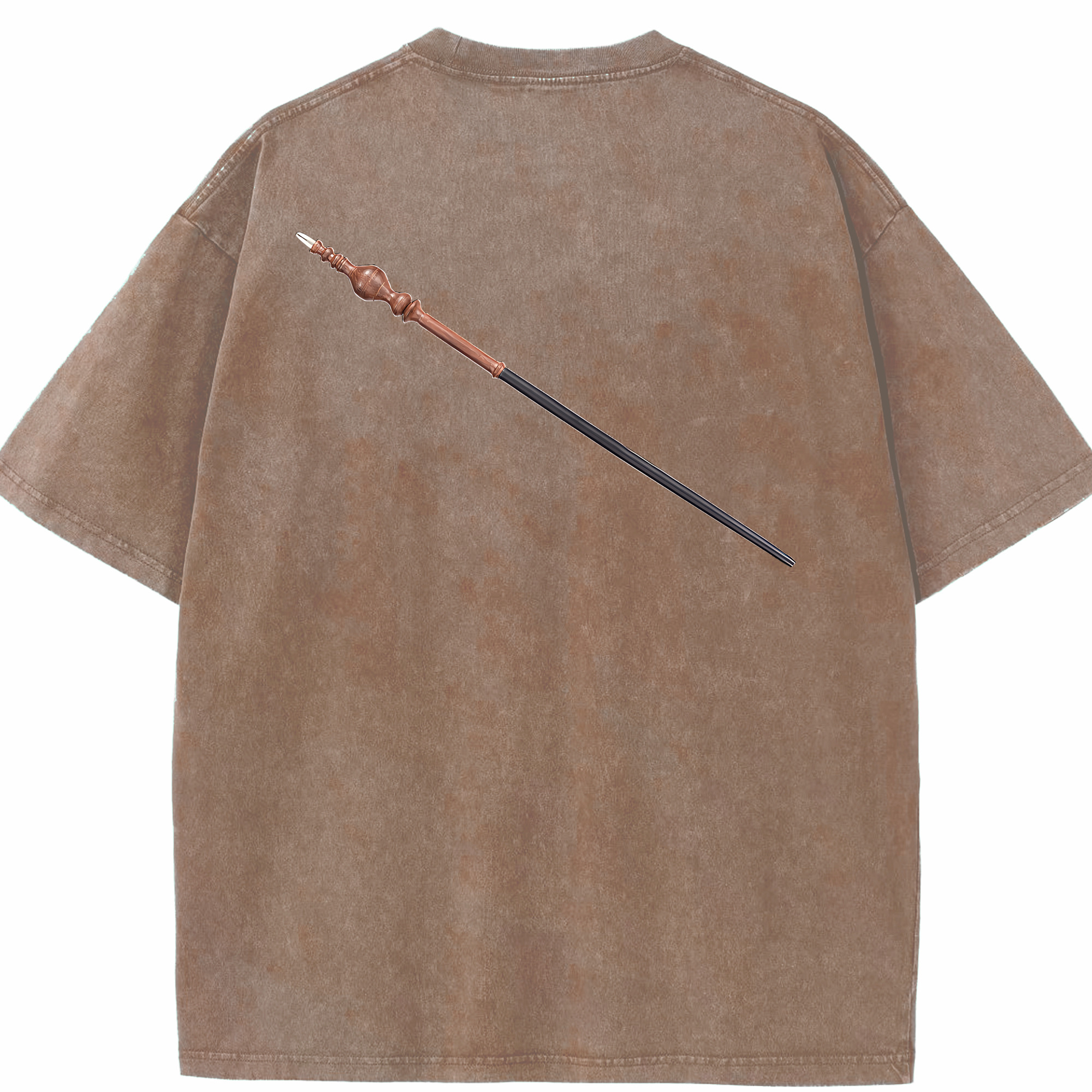 （画像用） Harry Potter ハリー・ポッターシリーズ 綿100% ヴィンテージ風 半袖Tシャツ（背面プリント）