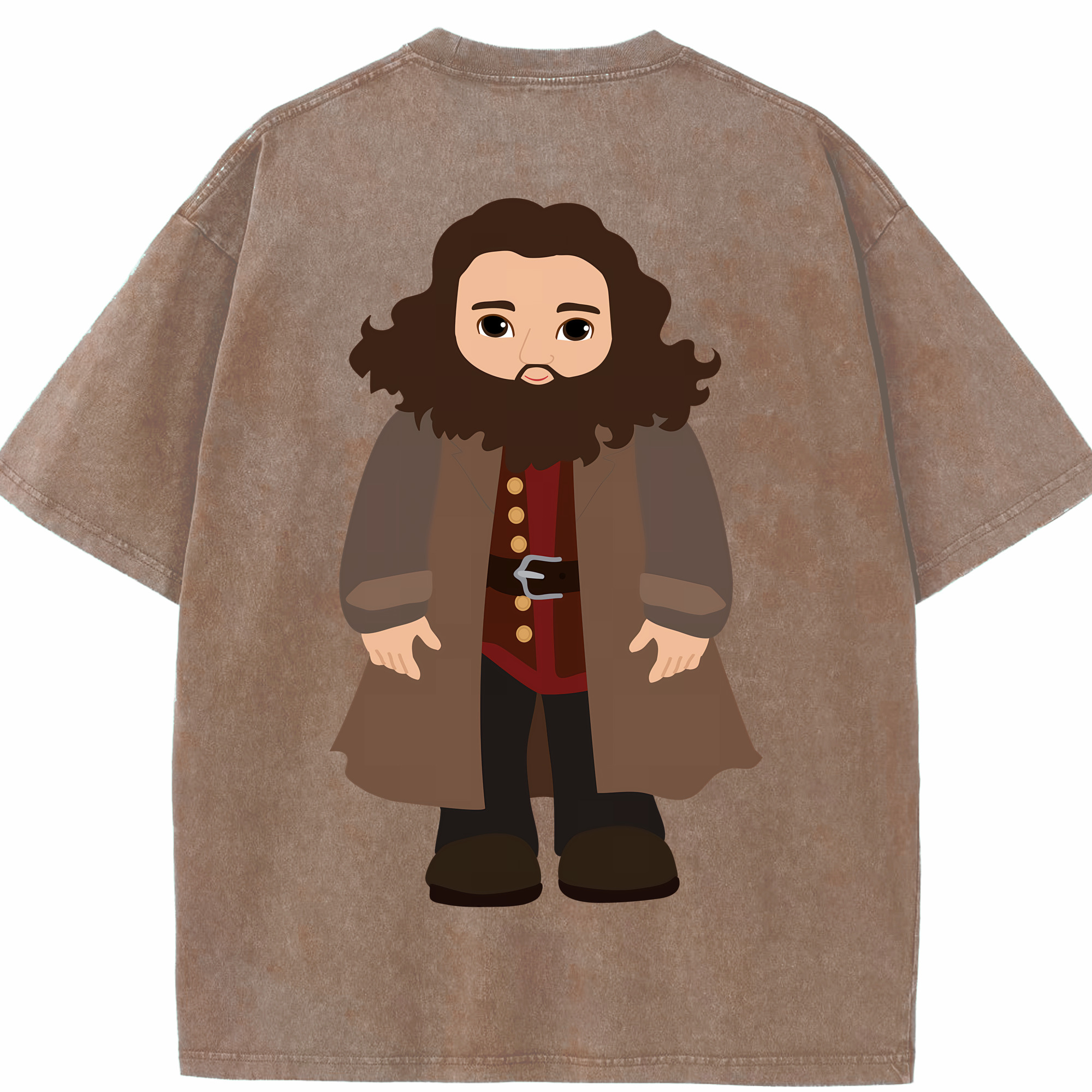 （画像用） Harry Potter ハリー・ポッターシリーズ 綿100% ヴィンテージ風 半袖Tシャツ（背面プリント）