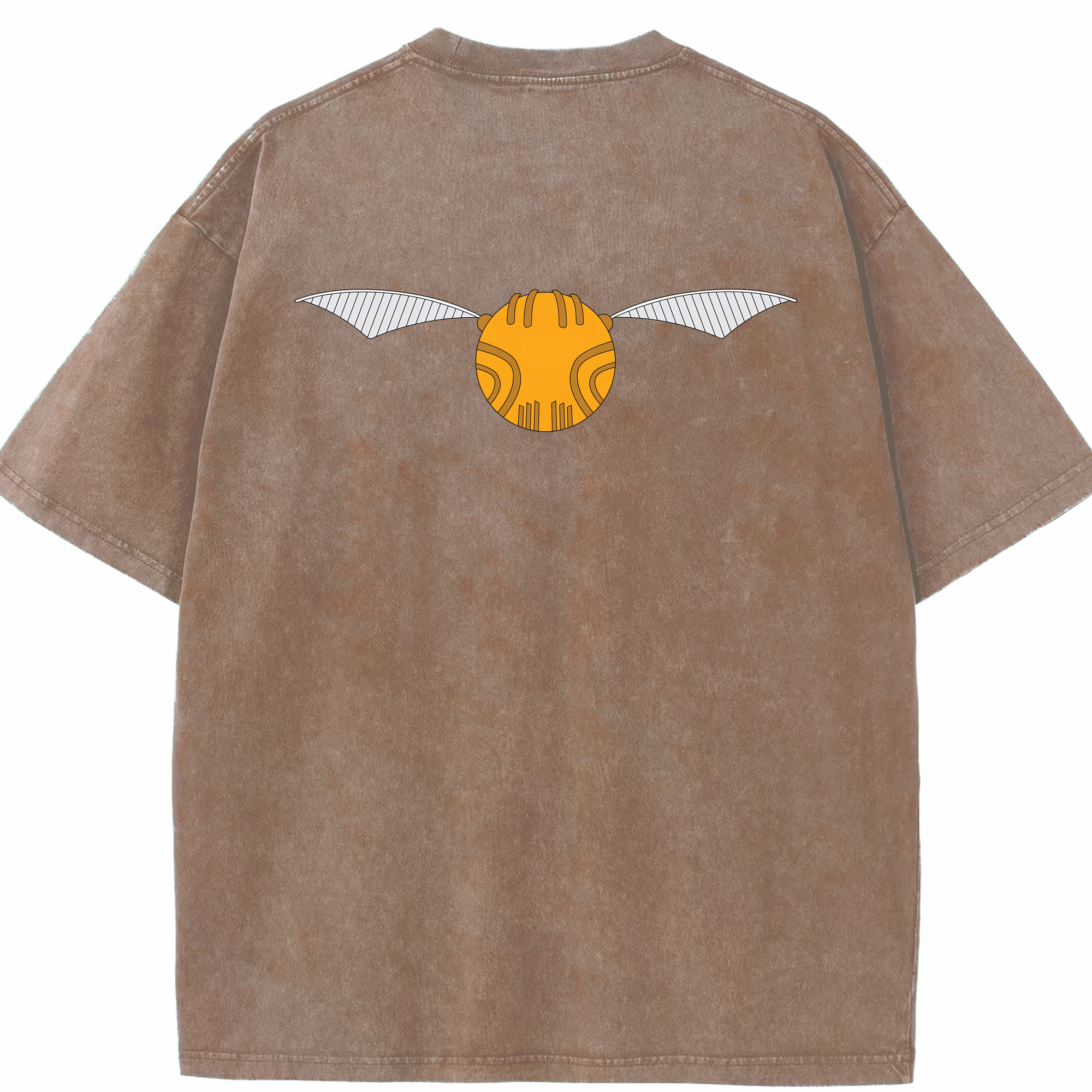 （画像用） Harry Potter ハリー・ポッターシリーズ 綿100% ヴィンテージ風 半袖Tシャツ（背面プリント）