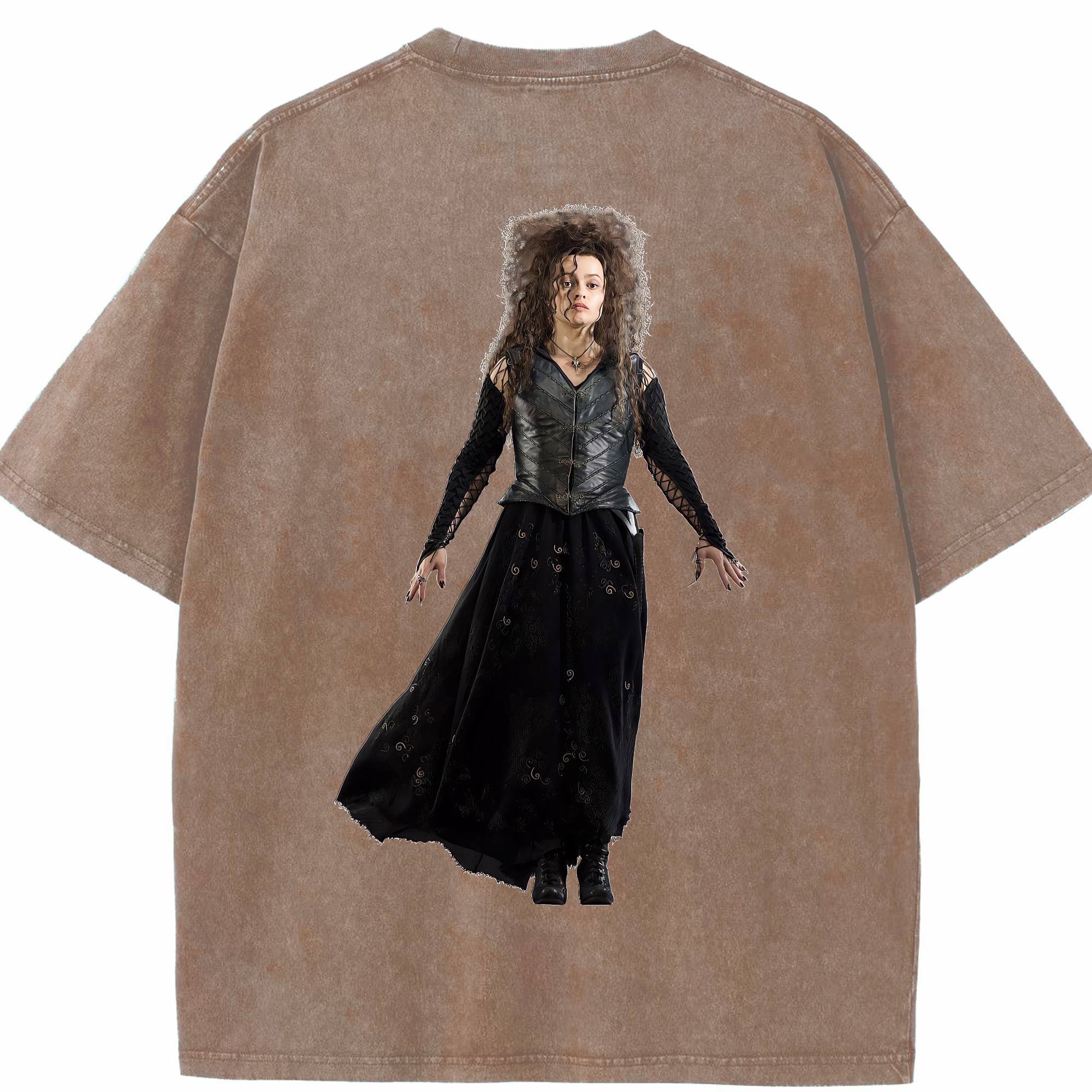 （画像用） Harry Potter ハリー・ポッターシリーズ 綿100% ヴィンテージ風 半袖Tシャツ（背面プリント）