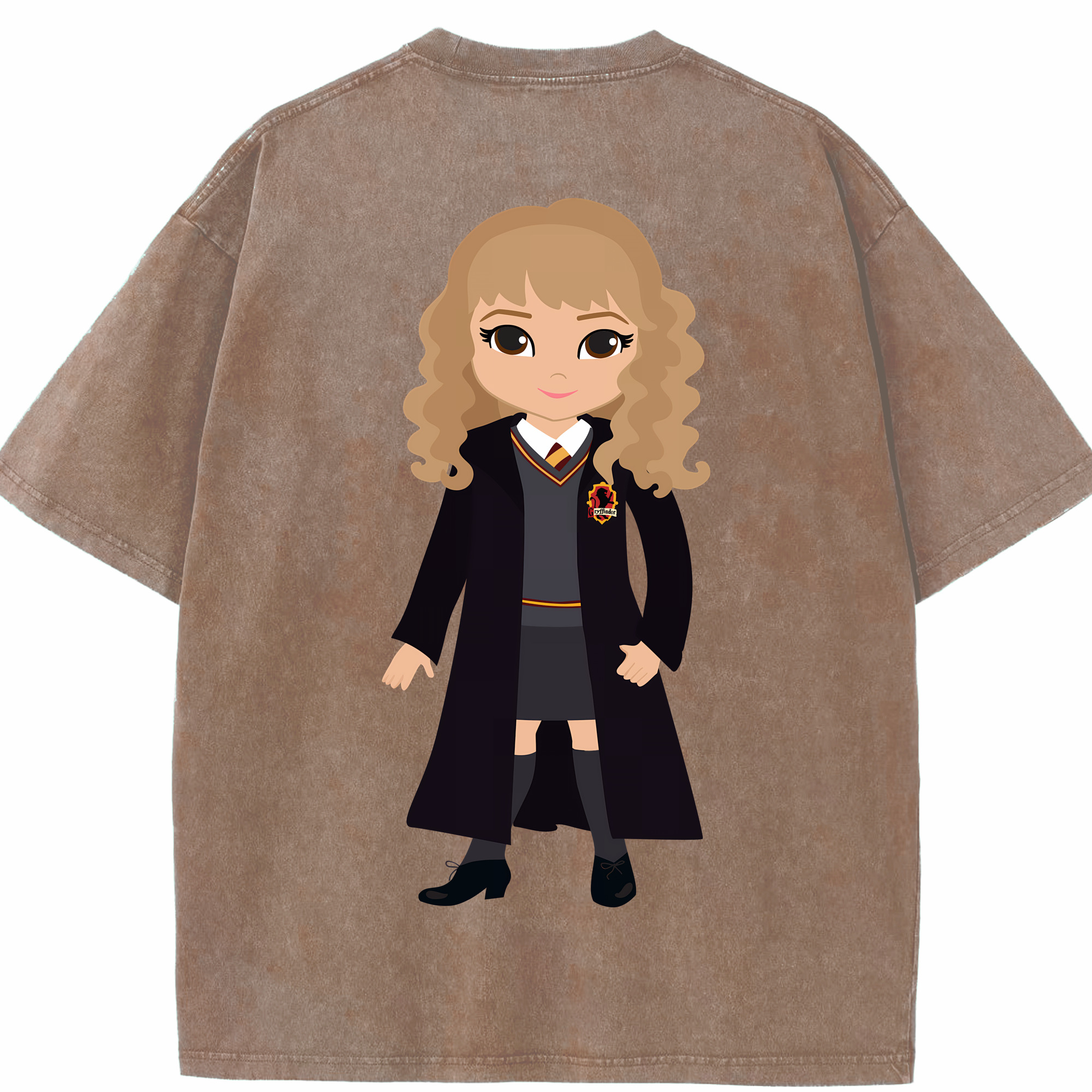（画像用） Harry Potter ハリー・ポッターシリーズ 綿100% ヴィンテージ風 半袖Tシャツ（背面プリント）