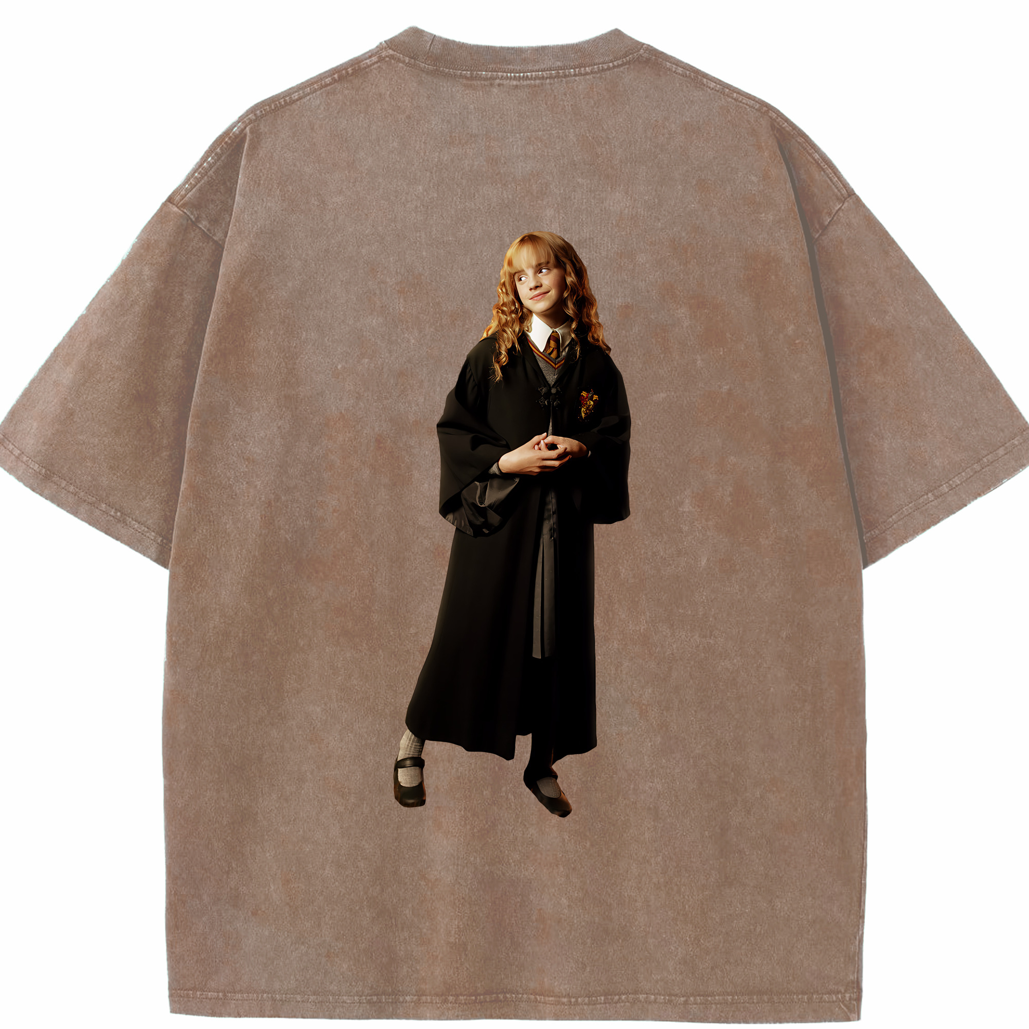 （画像用） Harry Potter ハリー・ポッターシリーズ 綿100% ヴィンテージ風 半袖Tシャツ（背面プリント）