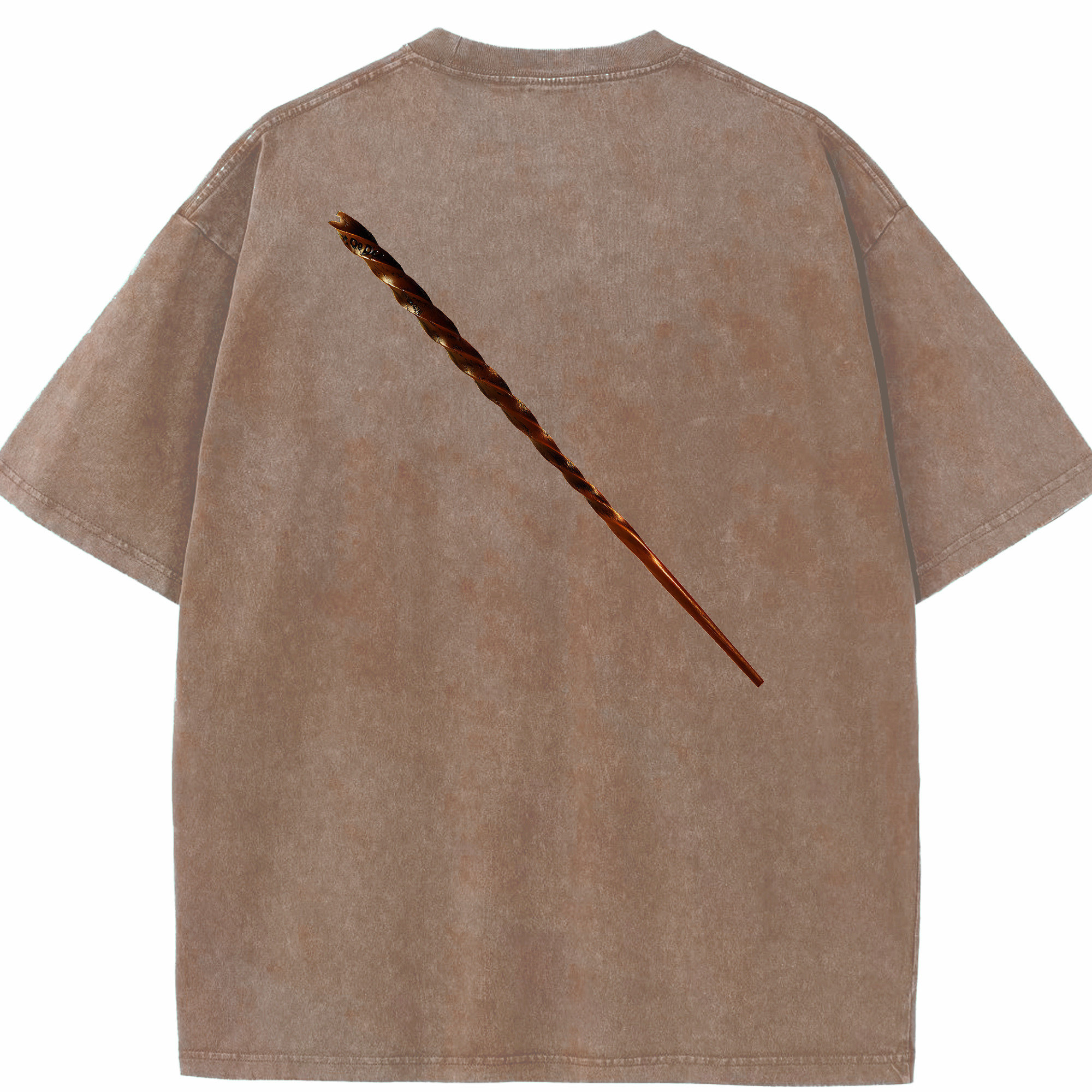 （画像用） Harry Potter ハリー・ポッターシリーズ 綿100% ヴィンテージ風 半袖Tシャツ（背面プリント）