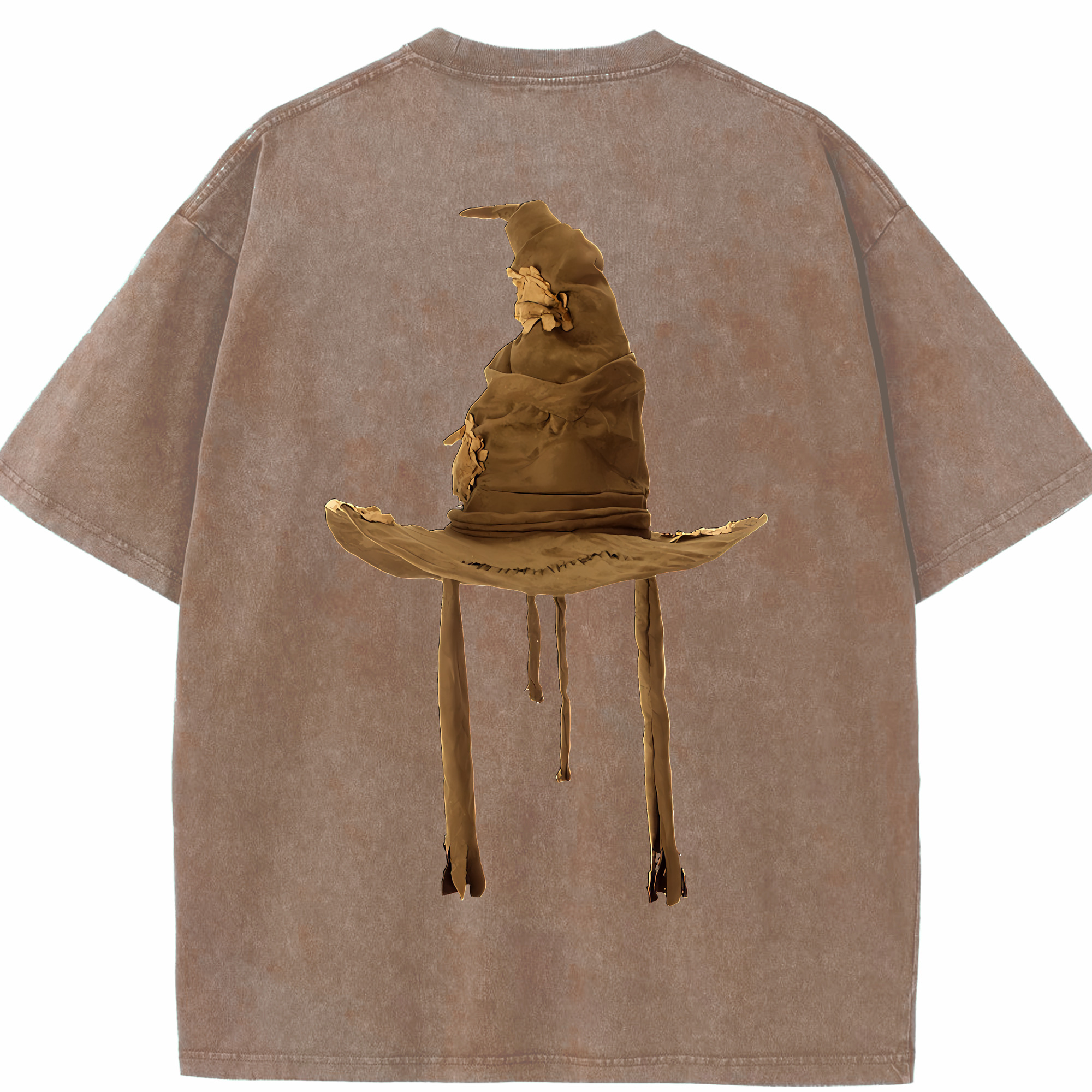 （画像用） Harry Potter ハリー・ポッターシリーズ 綿100% ヴィンテージ風 半袖Tシャツ（背面プリント）