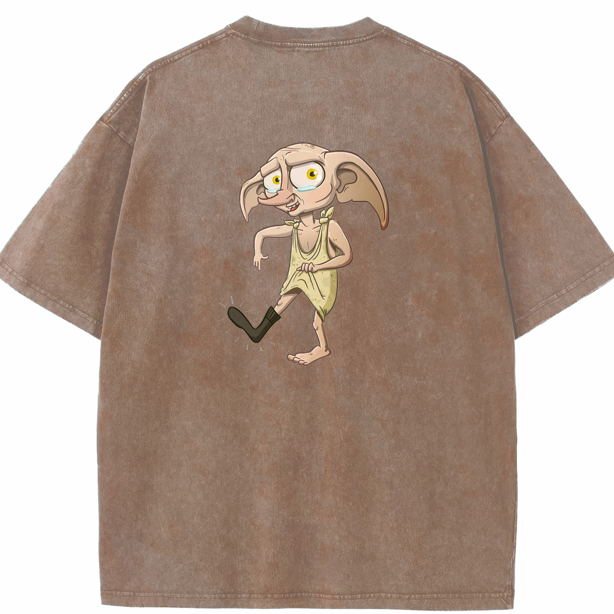 （画像用） Harry Potter ハリー・ポッターシリーズ 綿100% ヴィンテージ風 半袖Tシャツ（背面プリント）