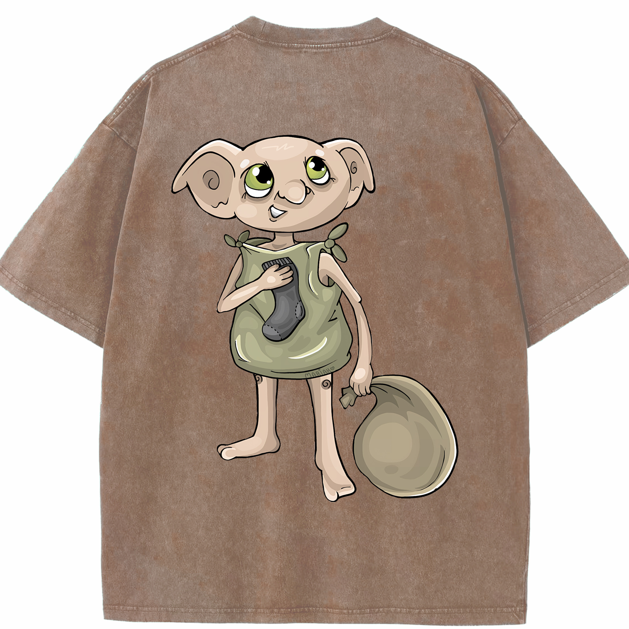 （画像用） Harry Potter ハリー・ポッターシリーズ 綿100% ヴィンテージ風 半袖Tシャツ（背面プリント）