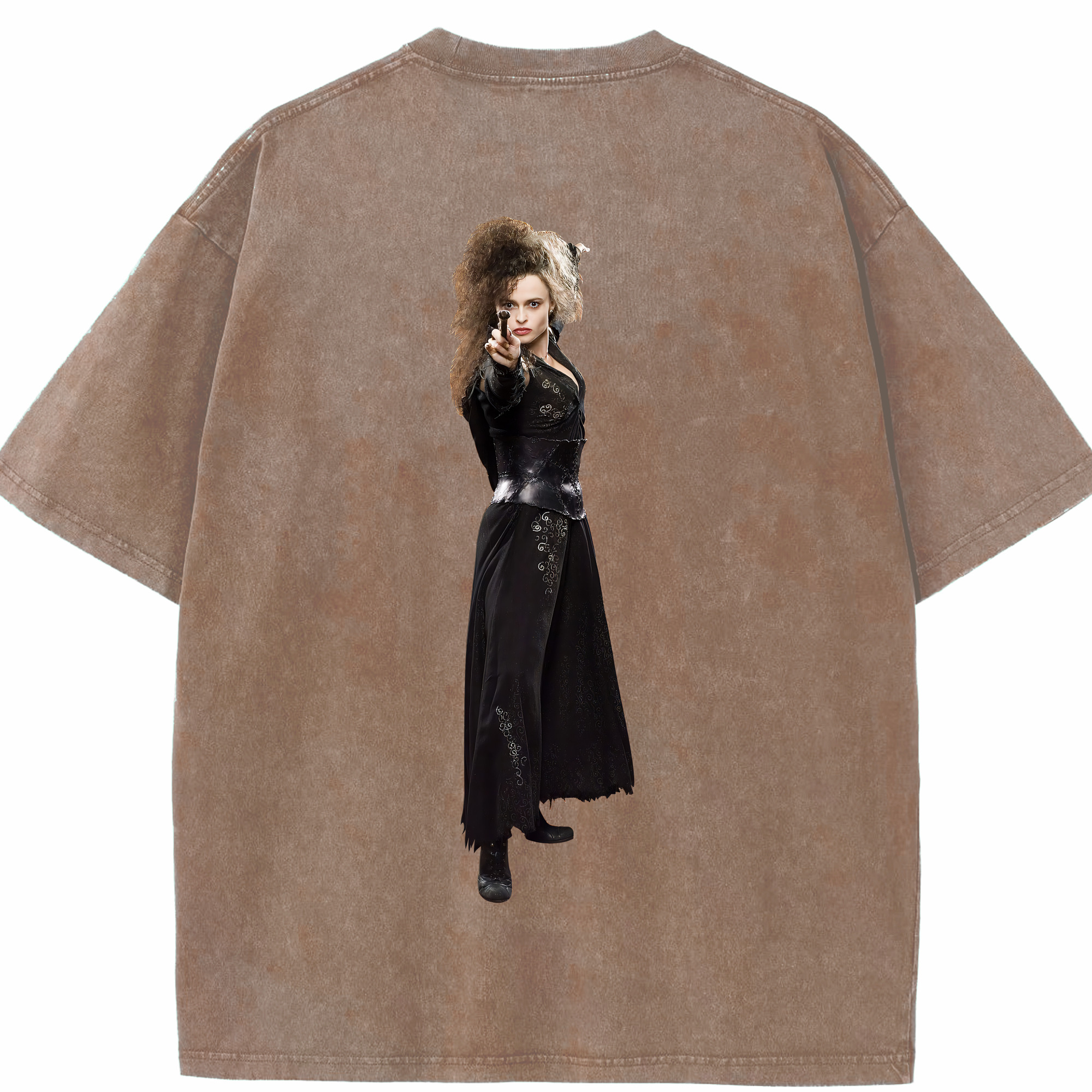 （画像用） Harry Potter ハリー・ポッターシリーズ 綿100% ヴィンテージ風 半袖Tシャツ（背面プリント）
