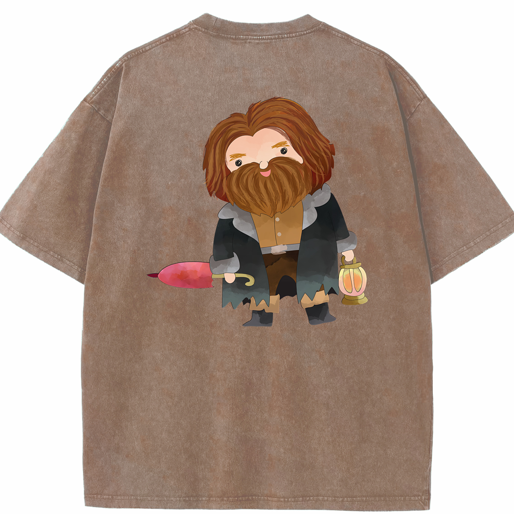 （画像用） Harry Potter ハリー・ポッターシリーズ 綿100% ヴィンテージ風 半袖Tシャツ（背面プリント）
