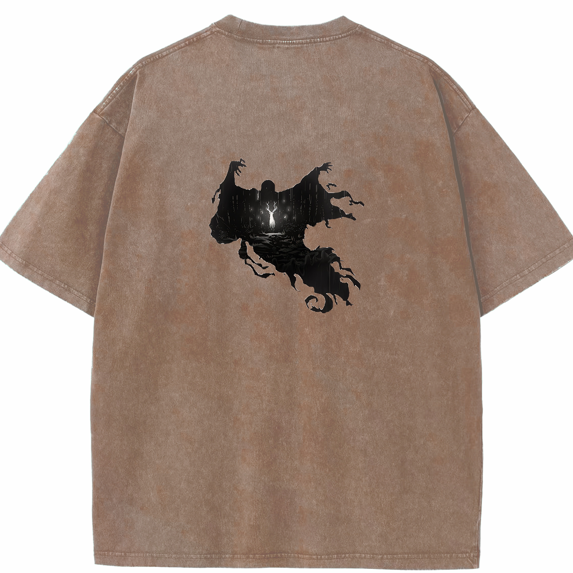 （画像用） Harry Potter ハリー・ポッターシリーズ 綿100% ヴィンテージ風 半袖Tシャツ（背面プリント）