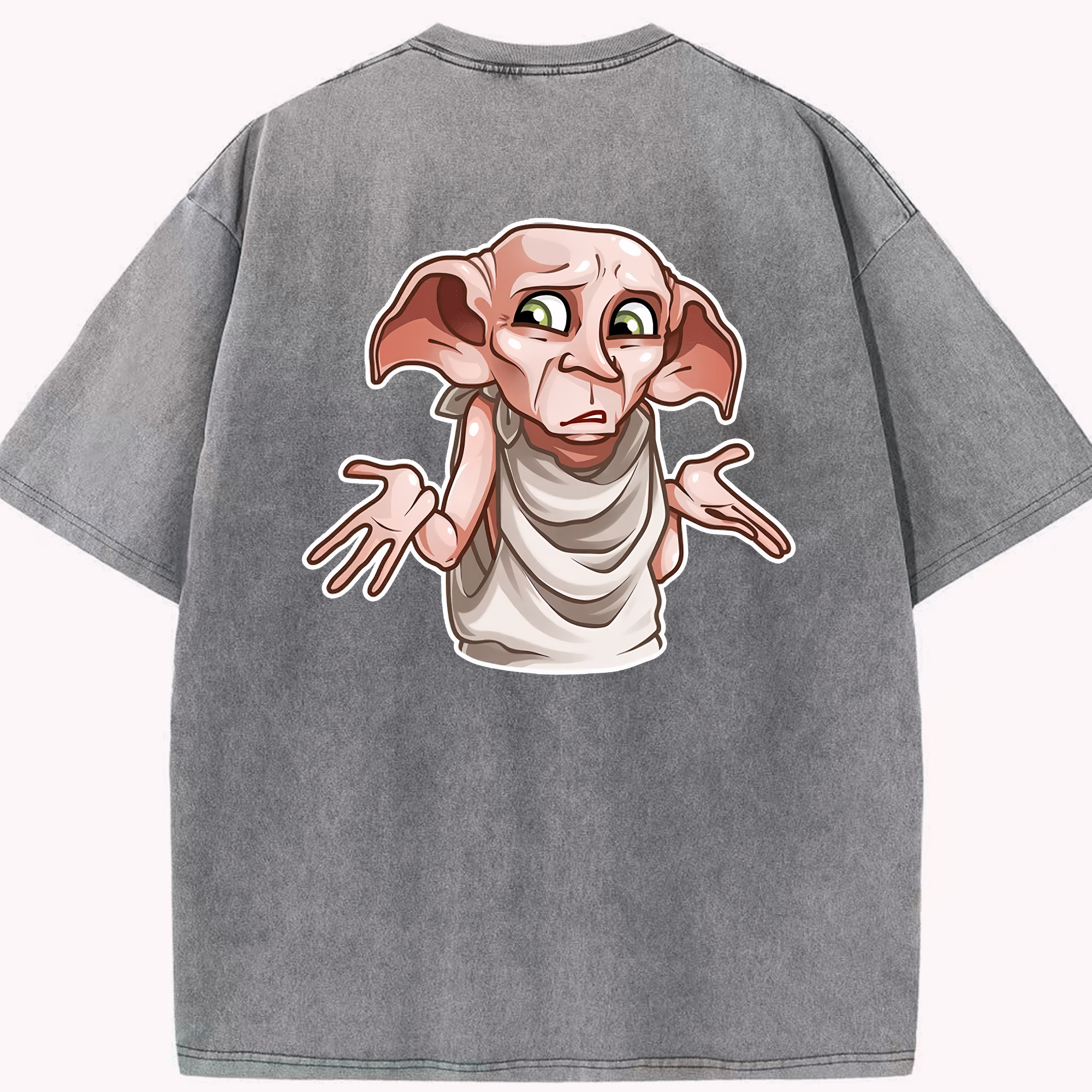 （画像用） Harry Potter ハリー・ポッターシリーズ 綿100% ヴィンテージ風 半袖Tシャツ（背面プリント）