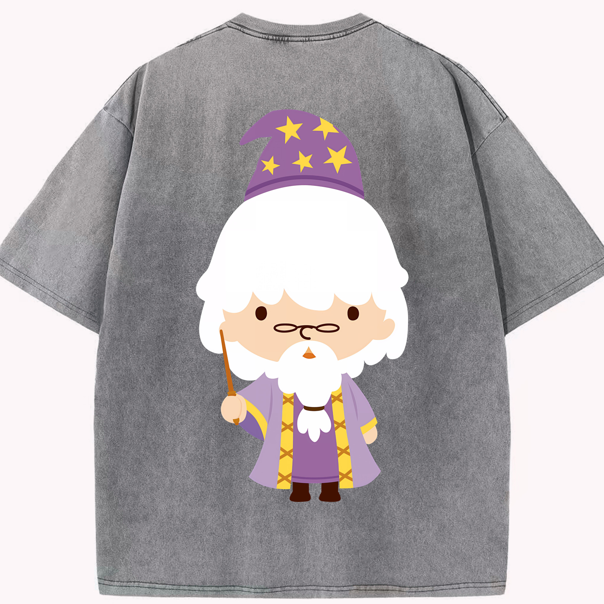 （画像用） Harry Potter ハリー・ポッターシリーズ 綿100% ヴィンテージ風 半袖Tシャツ（背面プリント）