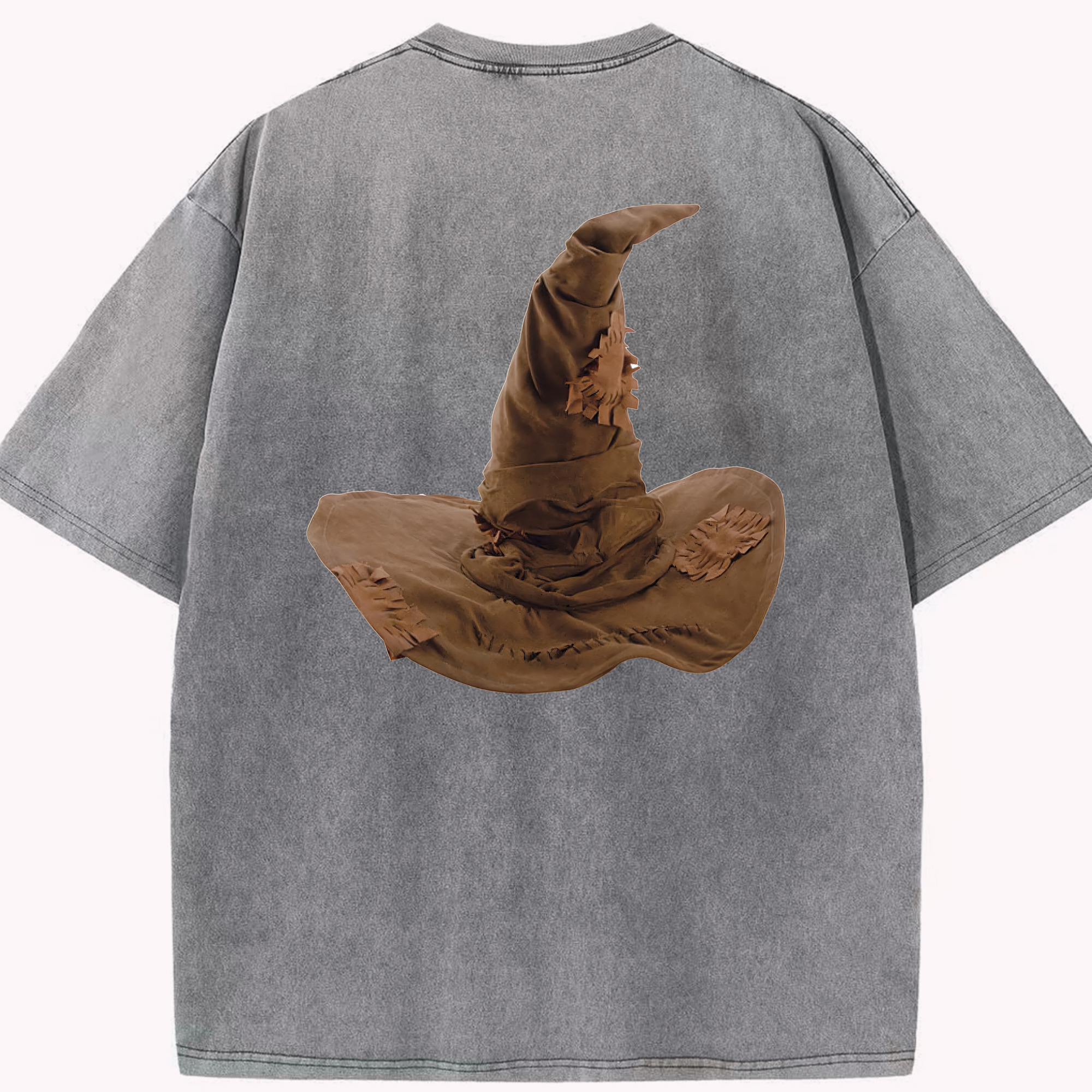（画像用） Harry Potter ハリー・ポッターシリーズ 綿100% ヴィンテージ風 半袖Tシャツ（背面プリント）