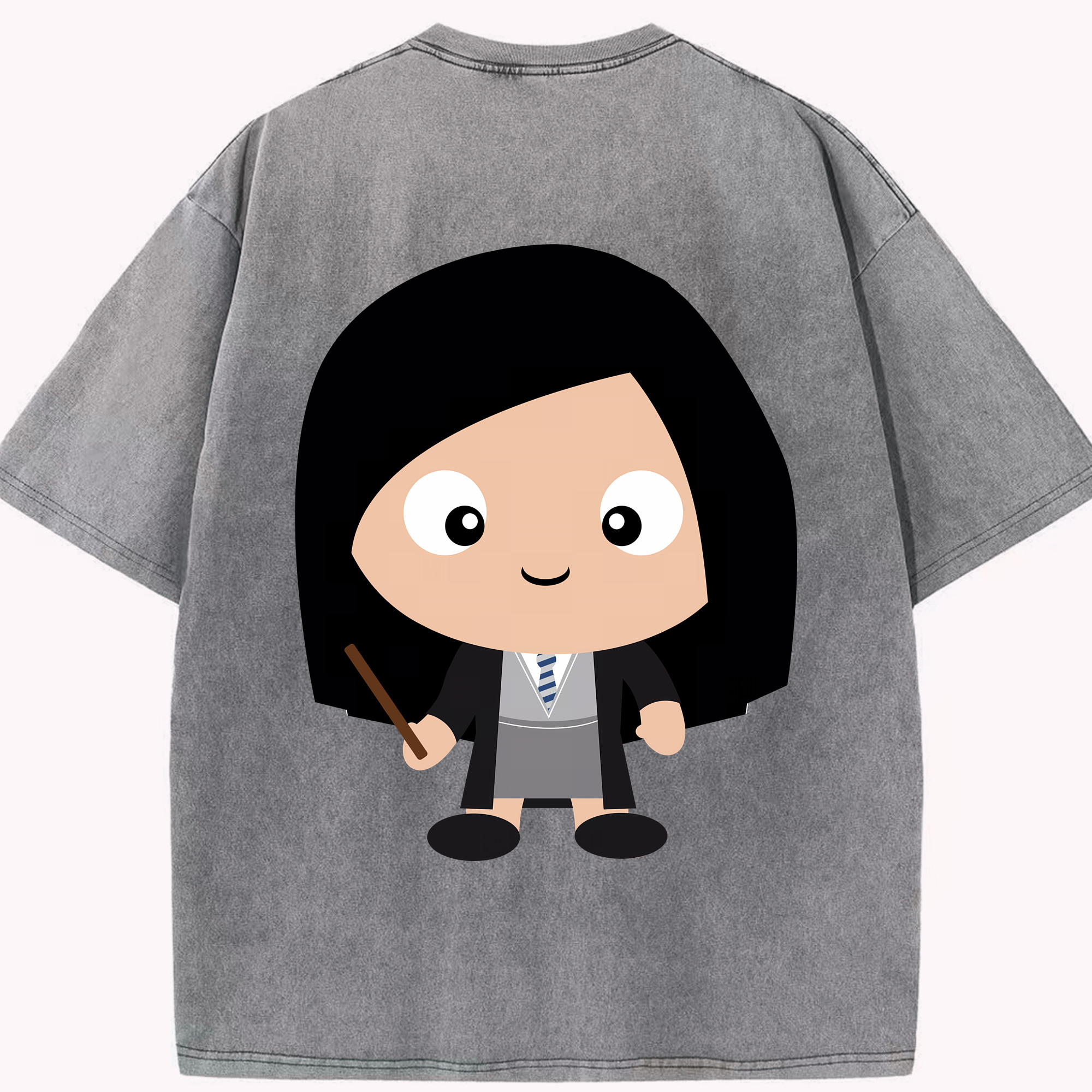 （画像用） Harry Potter ハリー・ポッターシリーズ 綿100% ヴィンテージ風 半袖Tシャツ（背面プリント）