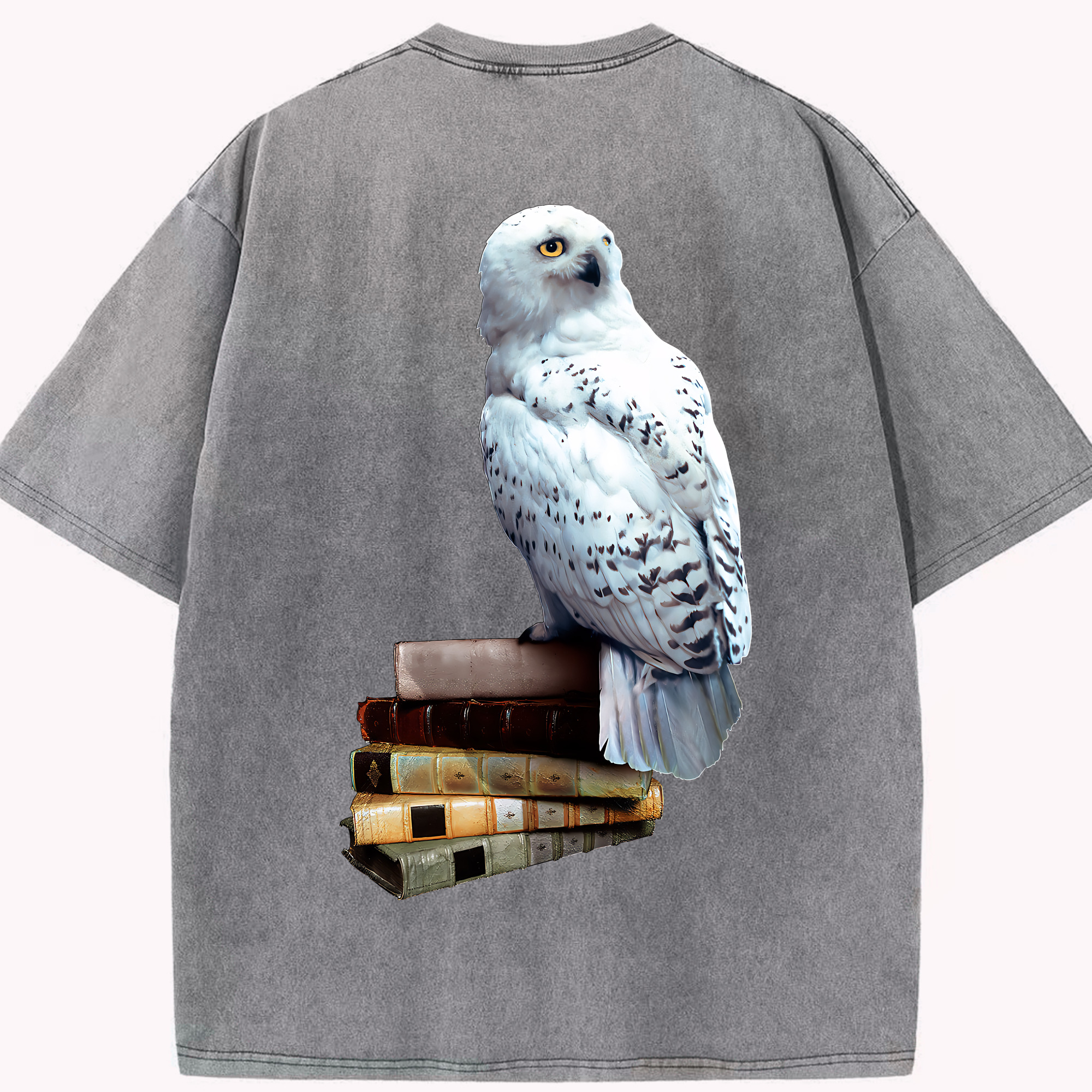 （画像用） Harry Potter ハリー・ポッターシリーズ 綿100% ヴィンテージ風 半袖Tシャツ（背面プリント）