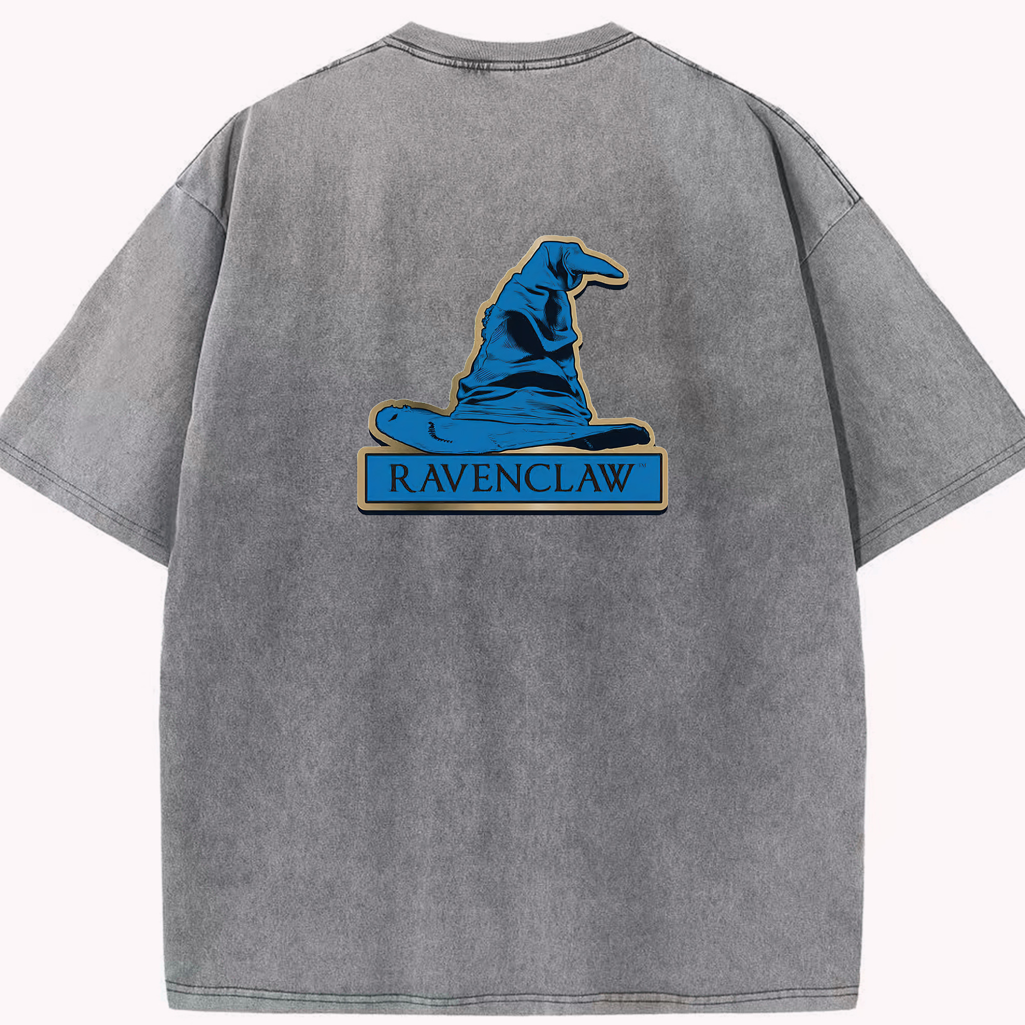 （画像用） Harry Potter ハリー・ポッターシリーズ 綿100% ヴィンテージ風 半袖Tシャツ（背面プリント）