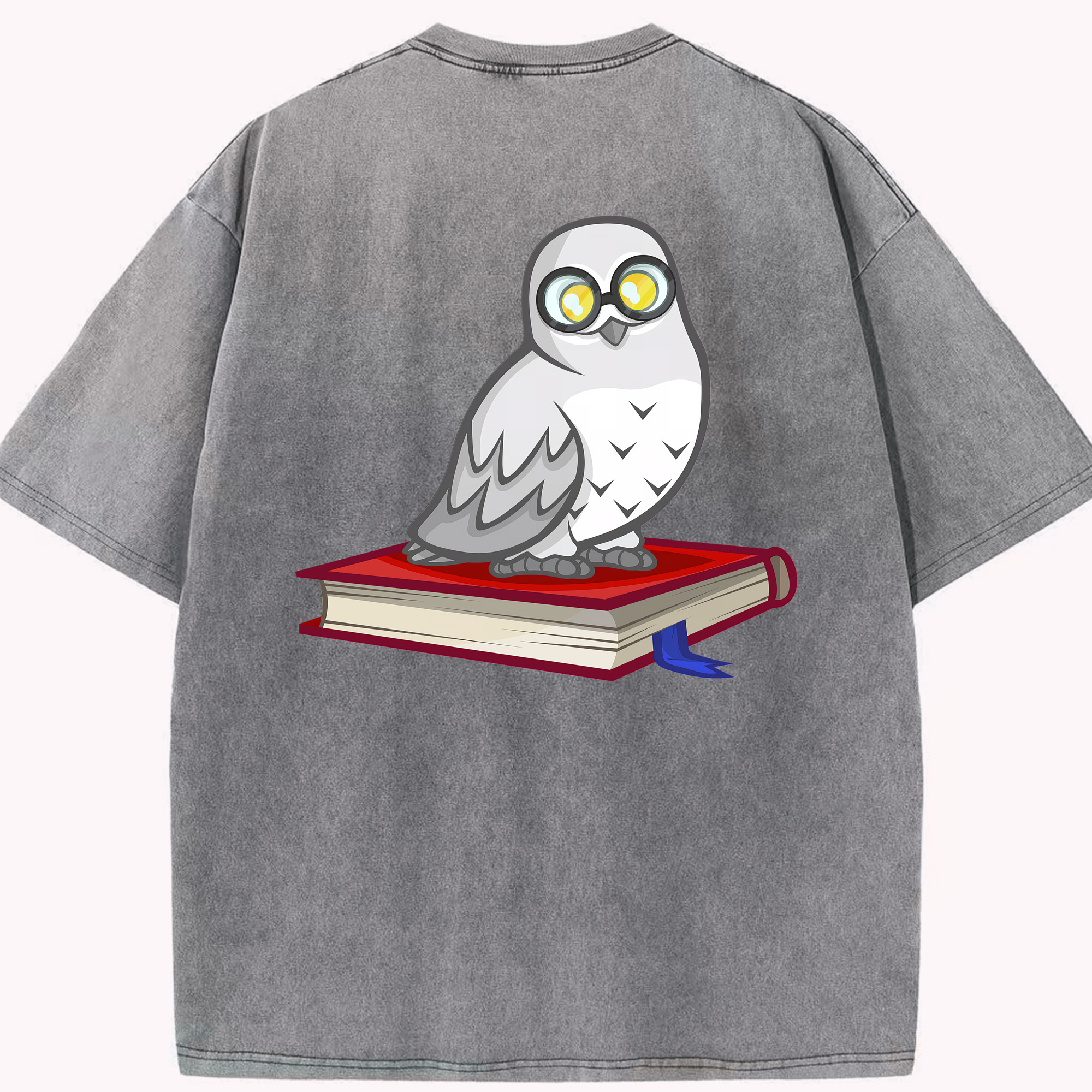 （画像用） Harry Potter ハリー・ポッターシリーズ 綿100% ヴィンテージ風 半袖Tシャツ（背面プリント）