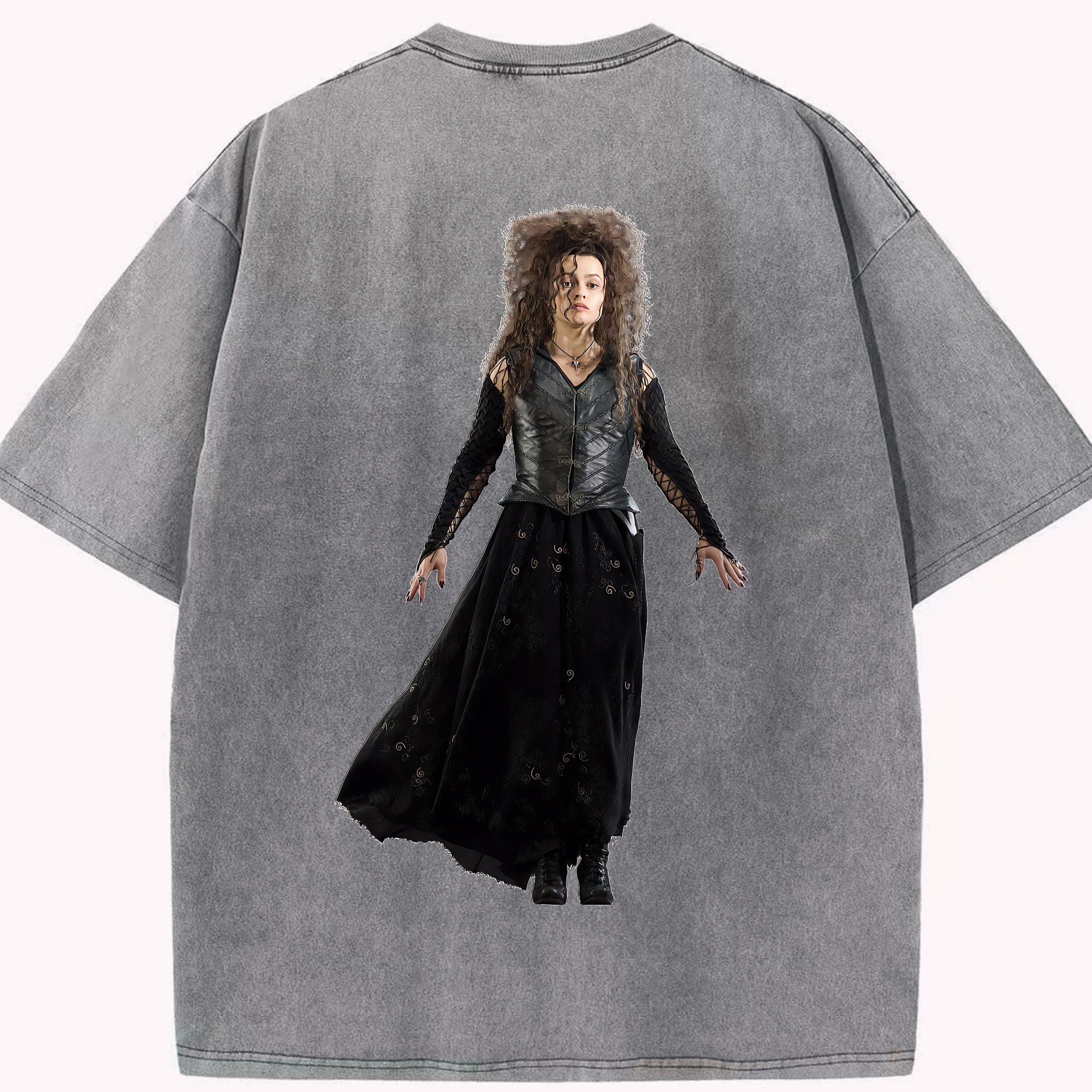 （画像用） Harry Potter ハリー・ポッターシリーズ 綿100% ヴィンテージ風 半袖Tシャツ（背面プリント）