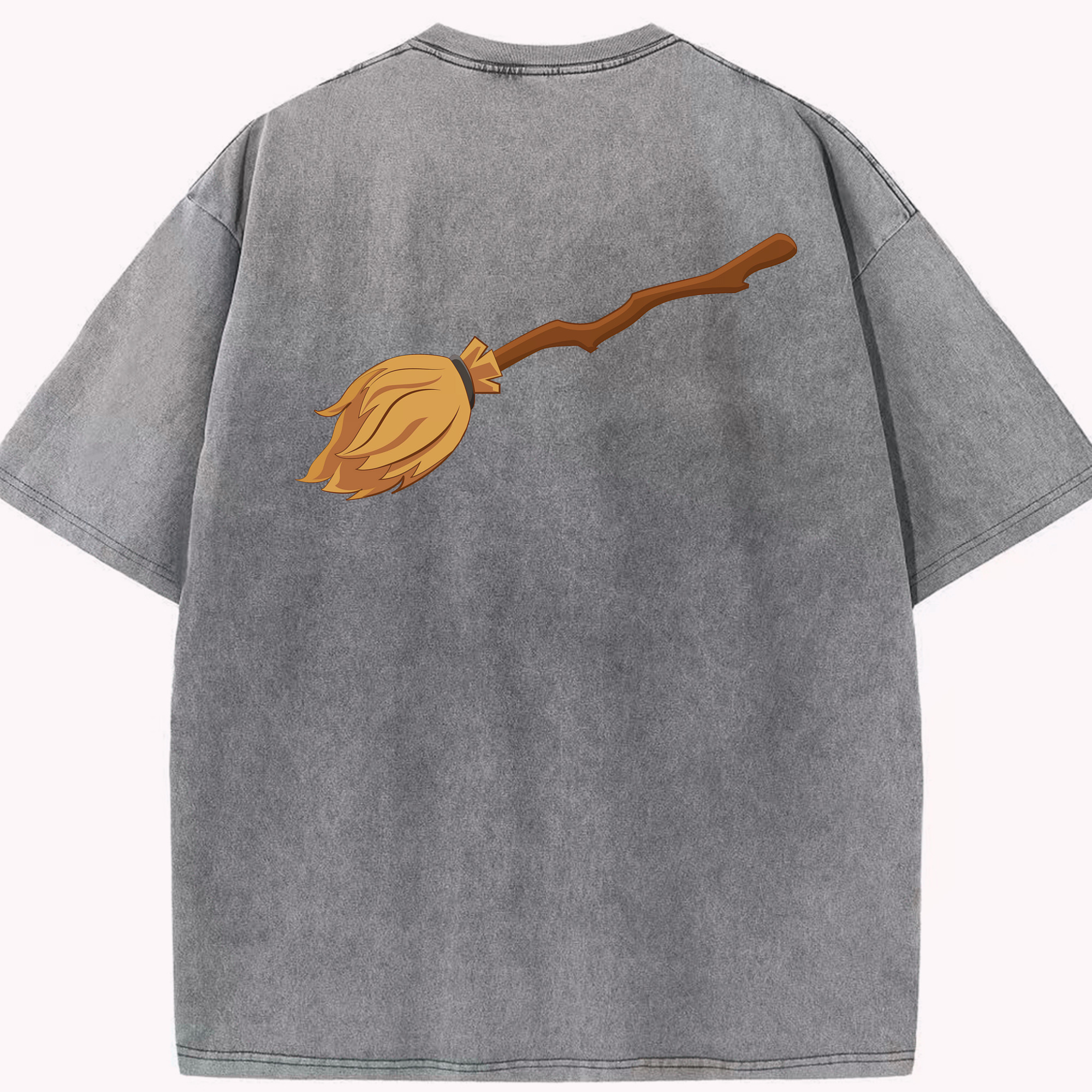 （画像用） Harry Potter ハリー・ポッターシリーズ 綿100% ヴィンテージ風 半袖Tシャツ（背面プリント）