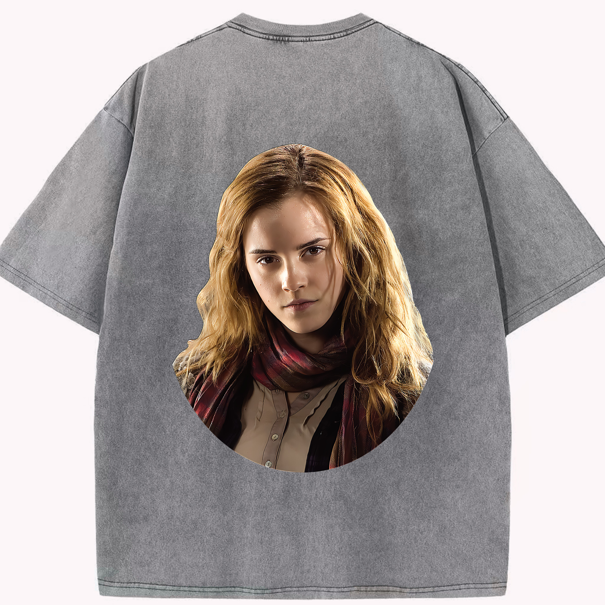 （画像用） Harry Potter ハリー・ポッターシリーズ 綿100% ヴィンテージ風 半袖Tシャツ（背面プリント）