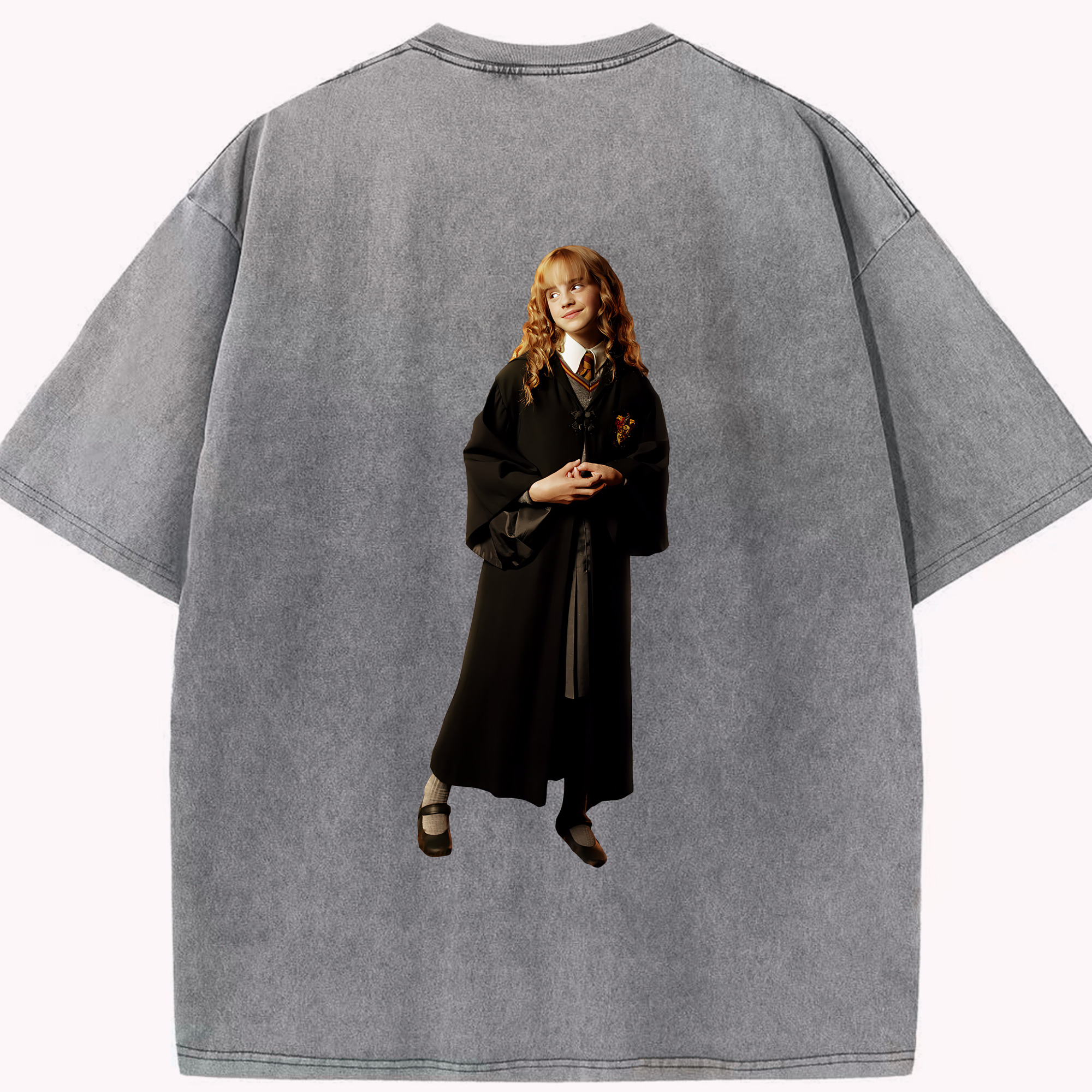 （画像用） Harry Potter ハリー・ポッターシリーズ 綿100% ヴィンテージ風 半袖Tシャツ（背面プリント）