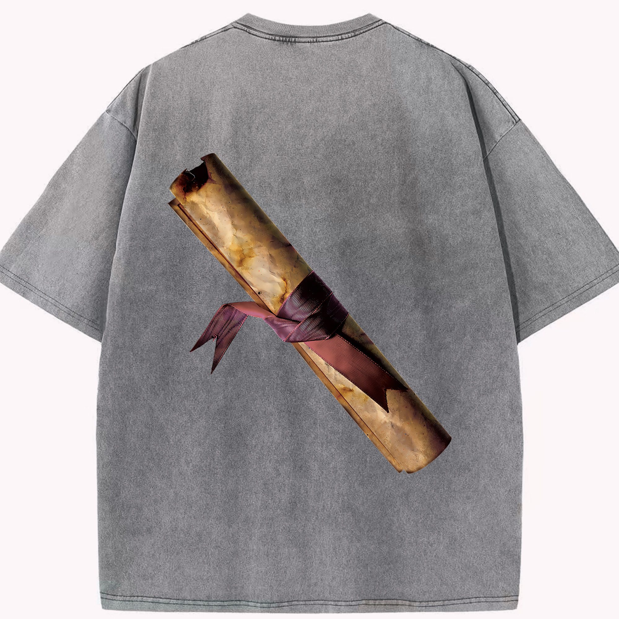 （画像用） Harry Potter ハリー・ポッターシリーズ 綿100% ヴィンテージ風 半袖Tシャツ（背面プリント）