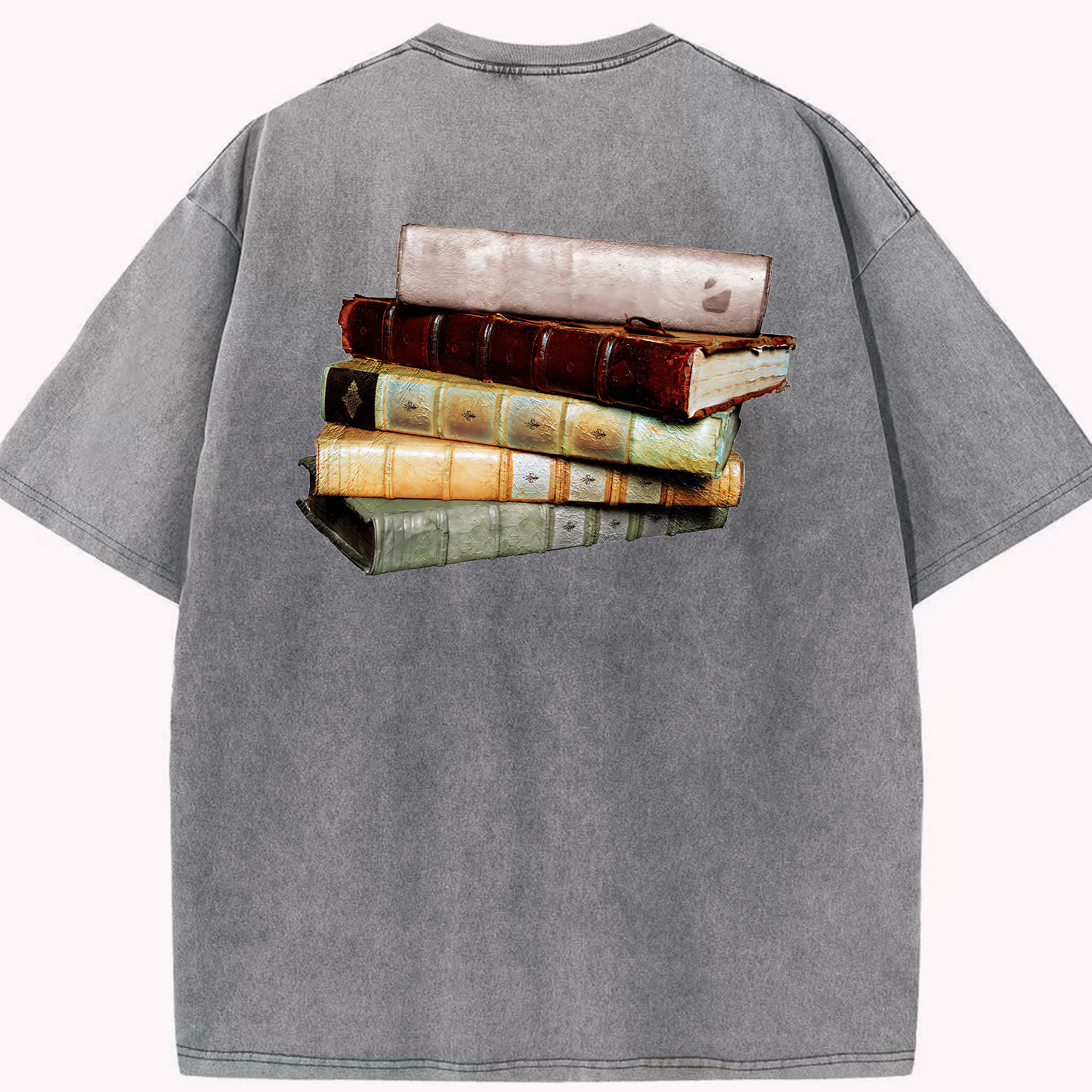（画像用） Harry Potter ハリー・ポッターシリーズ 綿100% ヴィンテージ風 半袖Tシャツ（背面プリント）