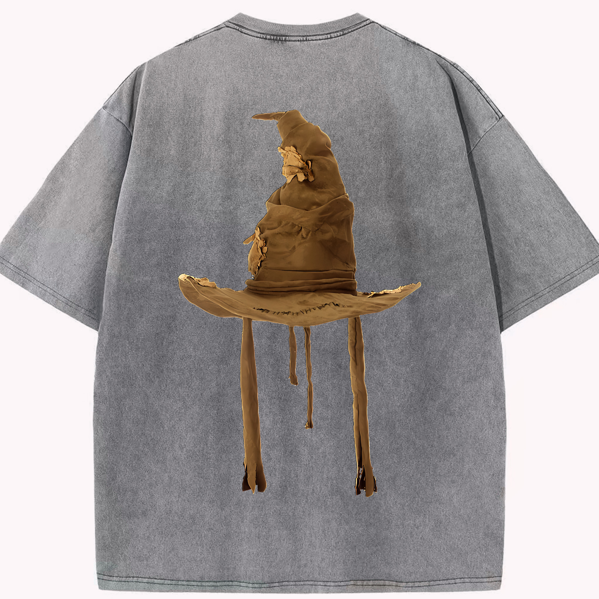 （画像用） Harry Potter ハリー・ポッターシリーズ 綿100% ヴィンテージ風 半袖Tシャツ（背面プリント）