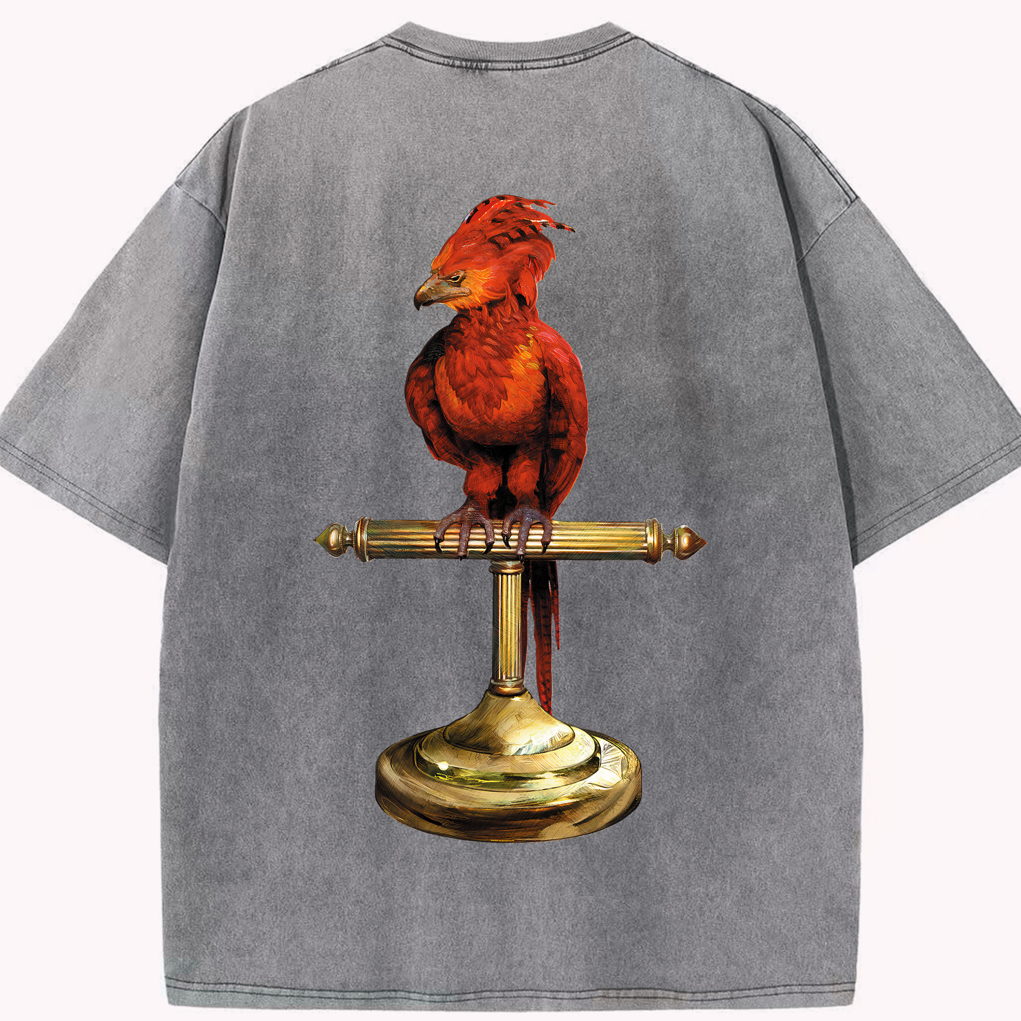 （画像用） Harry Potter ハリー・ポッターシリーズ 綿100% ヴィンテージ風 半袖Tシャツ（背面プリント）