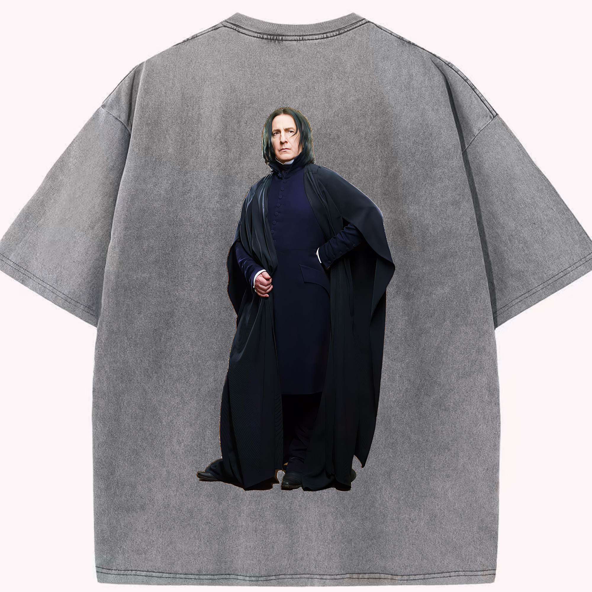 （画像用） Harry Potter ハリー・ポッターシリーズ 綿100% ヴィンテージ風 半袖Tシャツ（背面プリント）
