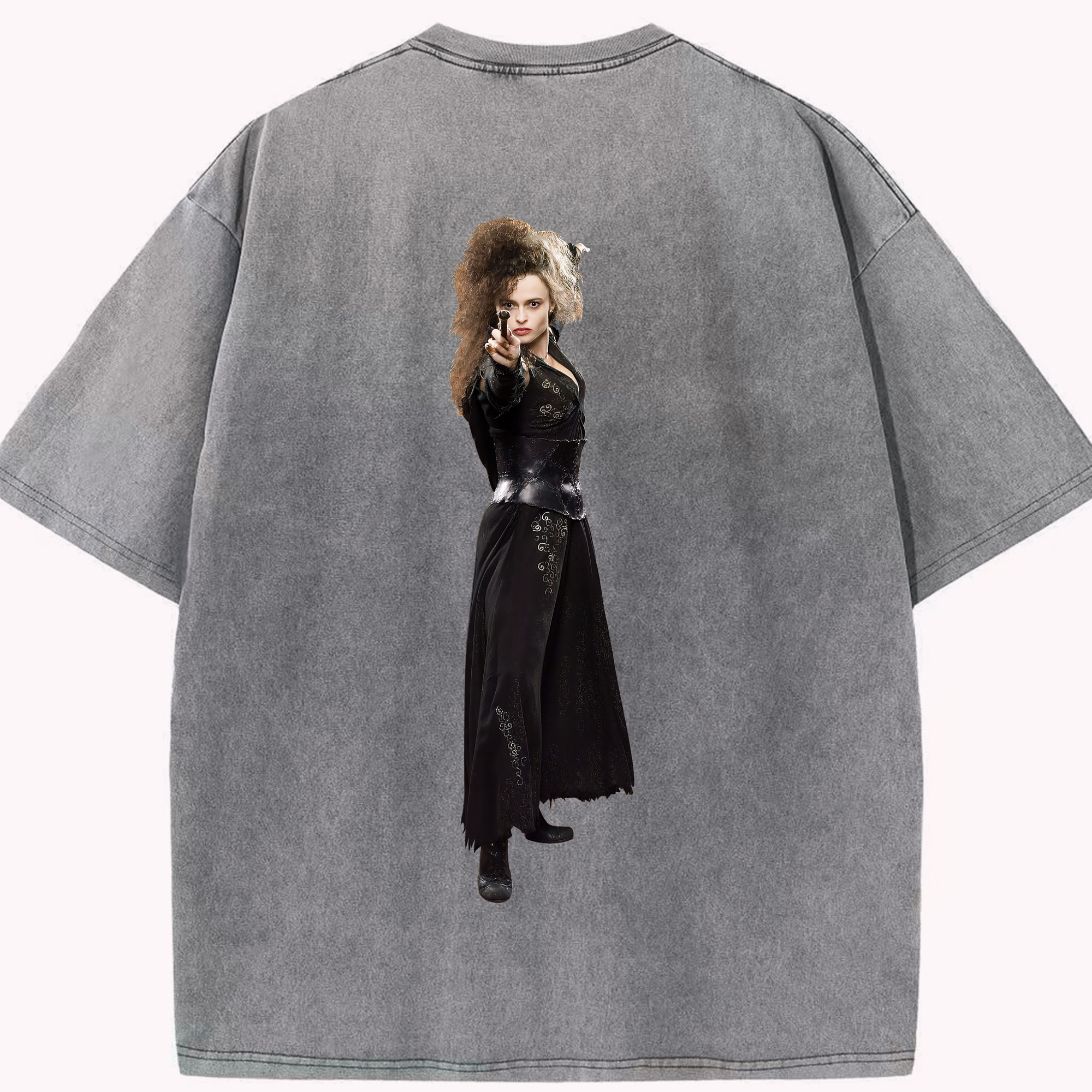 （画像用） Harry Potter ハリー・ポッターシリーズ 綿100% ヴィンテージ風 半袖Tシャツ（背面プリント）