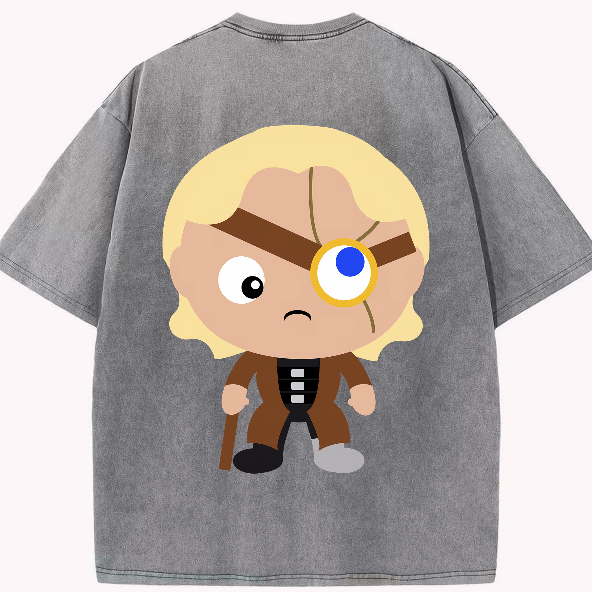 （画像用） Harry Potter ハリー・ポッターシリーズ 綿100% ヴィンテージ風 半袖Tシャツ（背面プリント）
