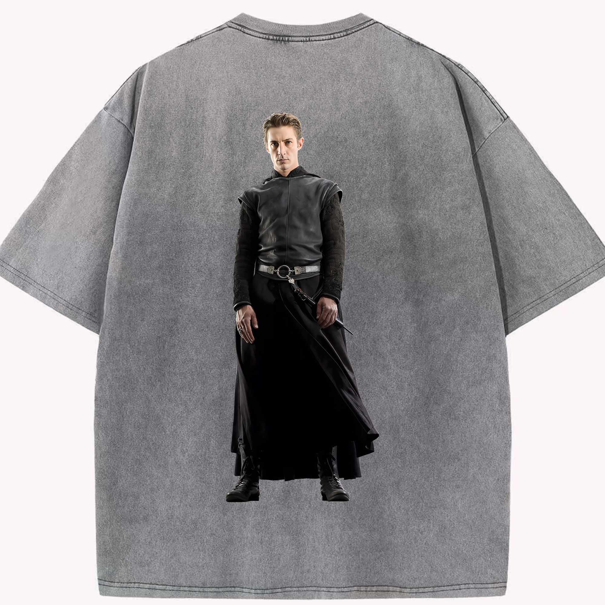 （画像用） Harry Potter ハリー・ポッターシリーズ 綿100% ヴィンテージ風 半袖Tシャツ（背面プリント）