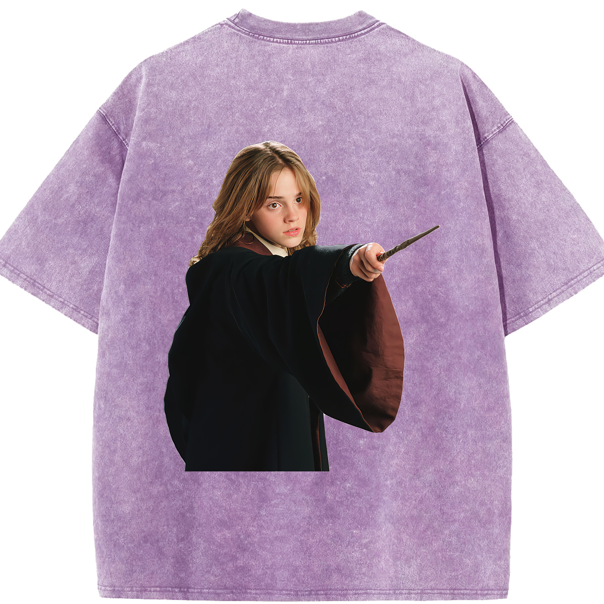 （画像用） Harry Potter ハリー・ポッターシリーズ 綿100% ヴィンテージ風 半袖Tシャツ（背面プリント）