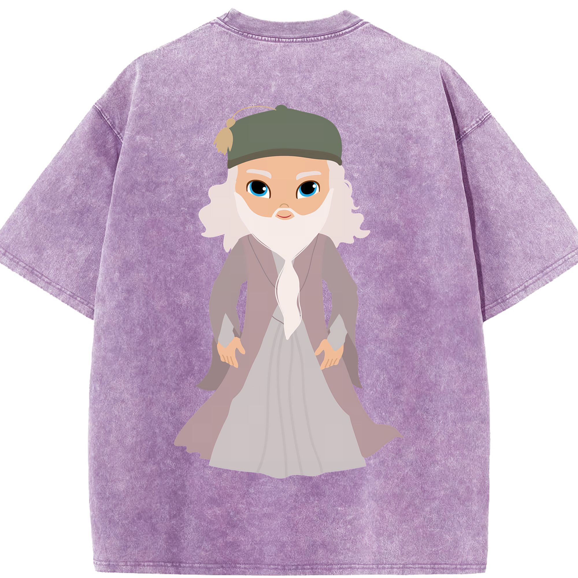 （画像用） Harry Potter ハリー・ポッターシリーズ 綿100% ヴィンテージ風 半袖Tシャツ（背面プリント）