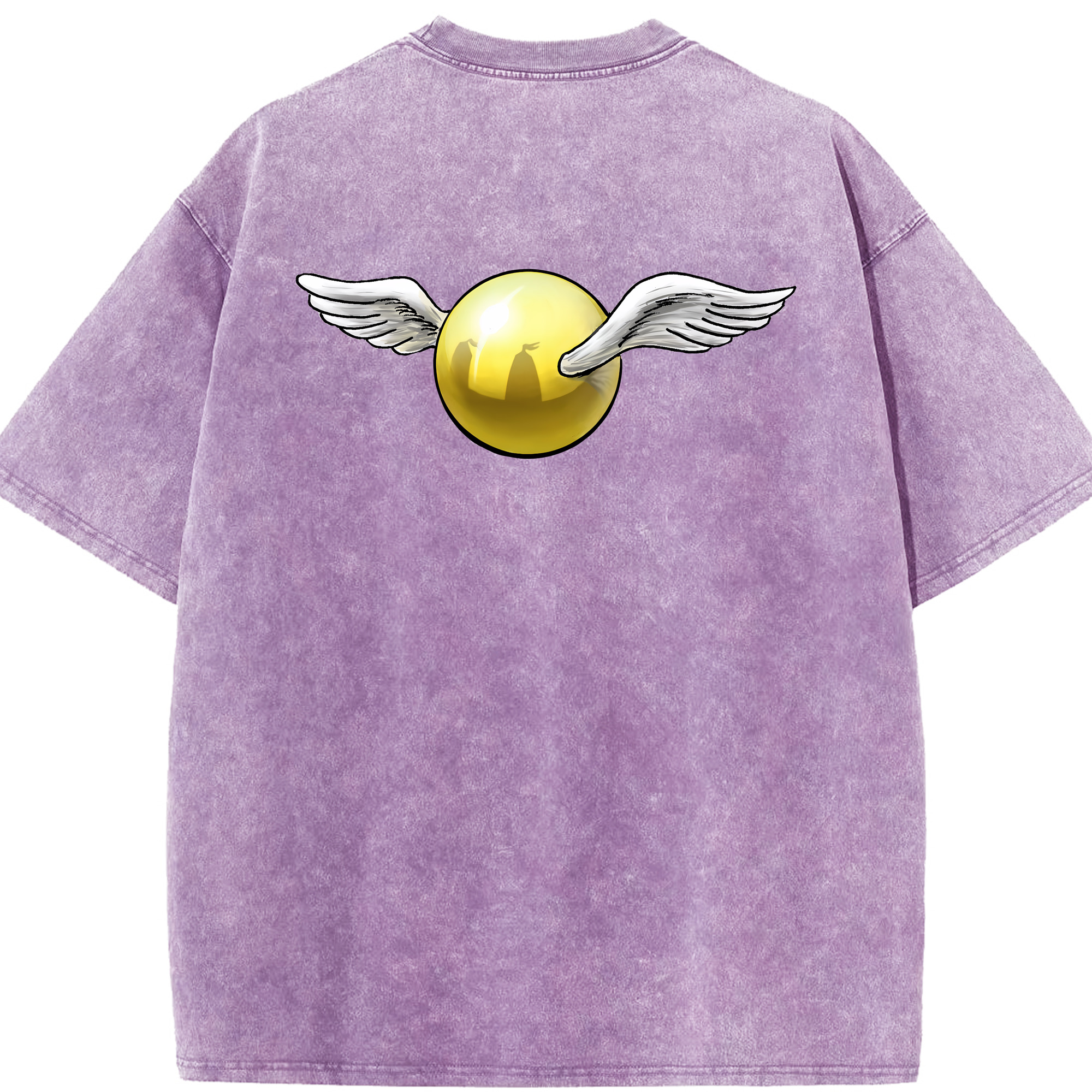 （画像用） Harry Potter ハリー・ポッターシリーズ 綿100% ヴィンテージ風 半袖Tシャツ（背面プリント）