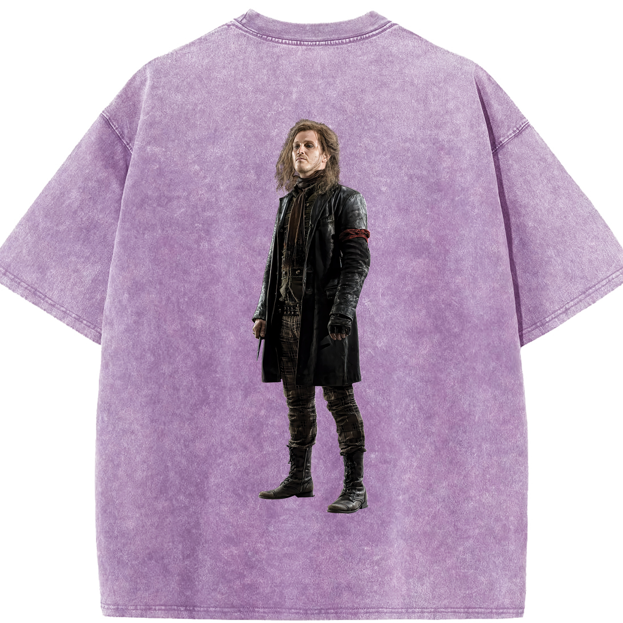 （画像用） Harry Potter ハリー・ポッターシリーズ 綿100% ヴィンテージ風 半袖Tシャツ（背面プリント）