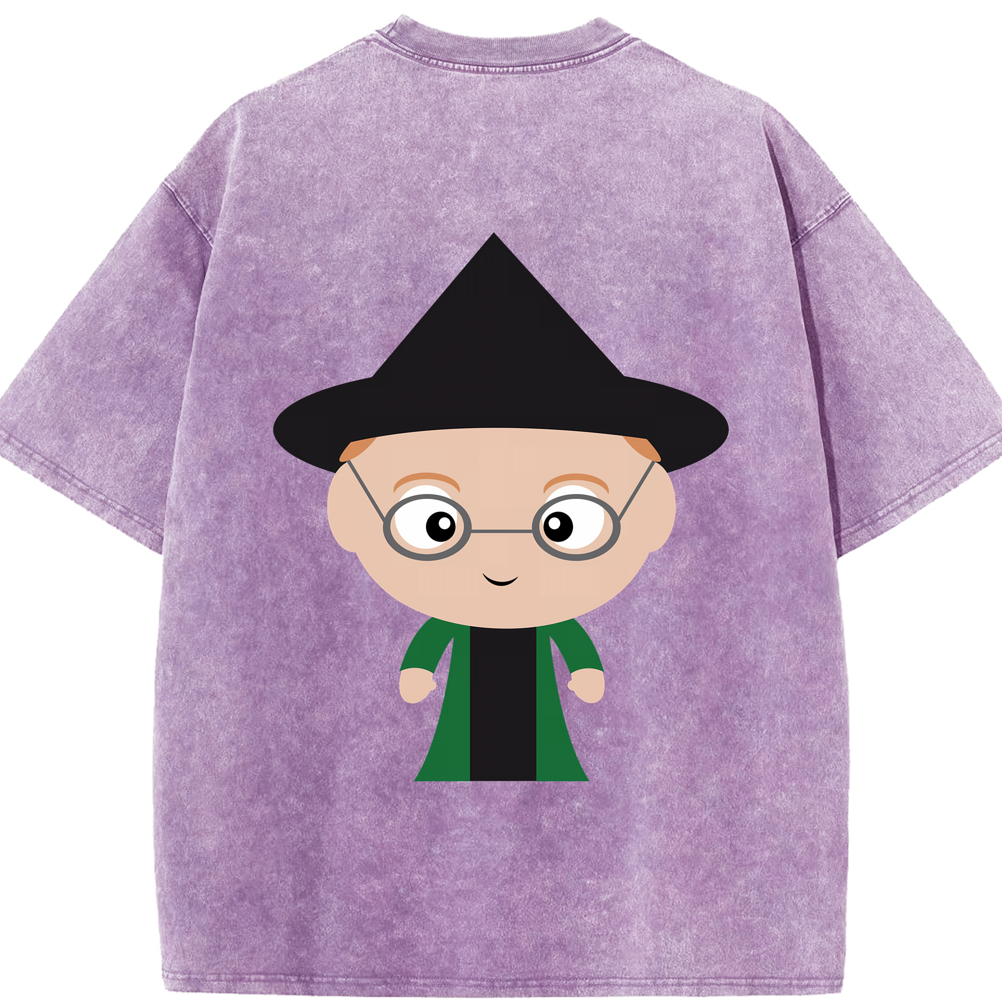 （画像用） Harry Potter ハリー・ポッターシリーズ 綿100% ヴィンテージ風 半袖Tシャツ（背面プリント）