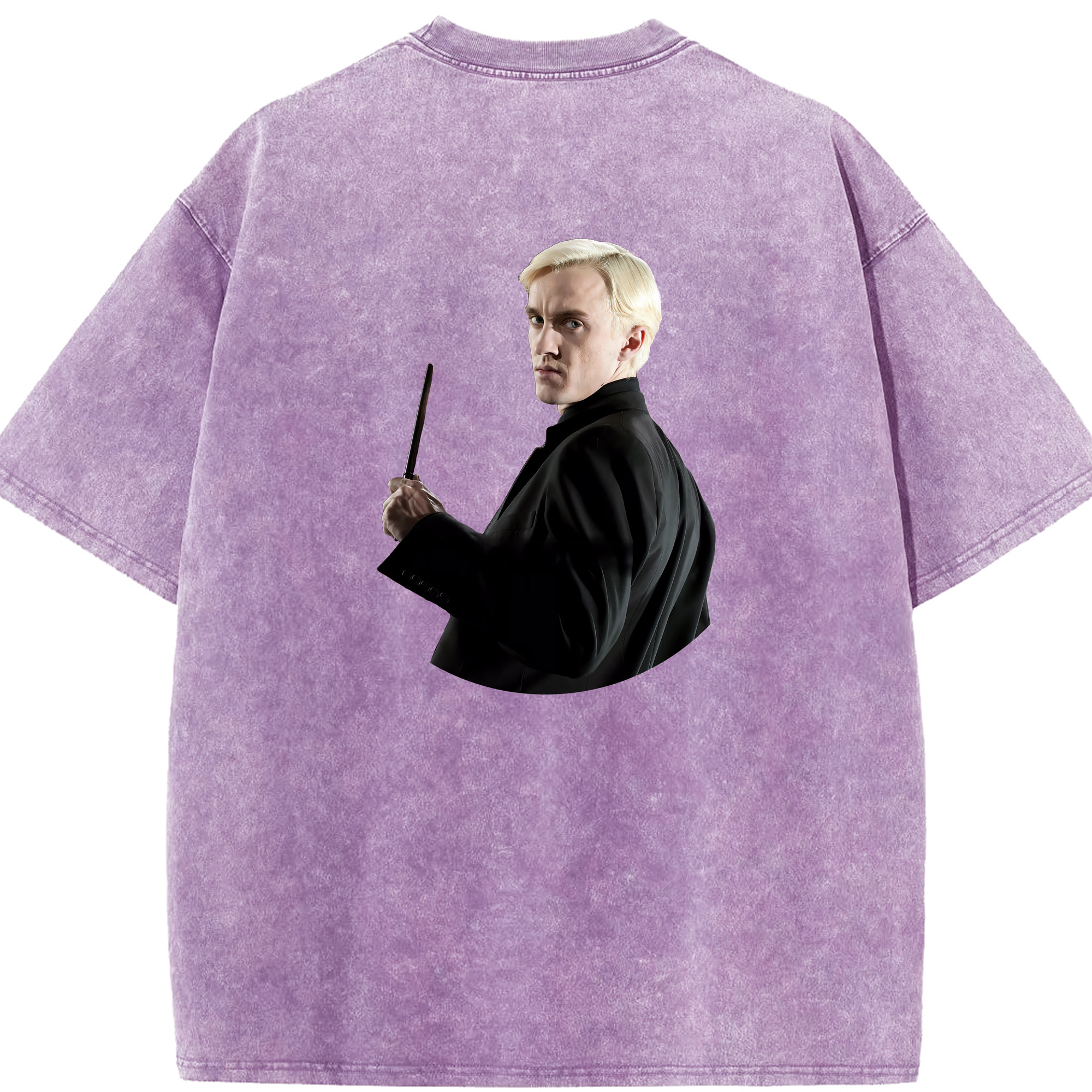 （画像用） Harry Potter ハリー・ポッターシリーズ 綿100% ヴィンテージ風 半袖Tシャツ（背面プリント）