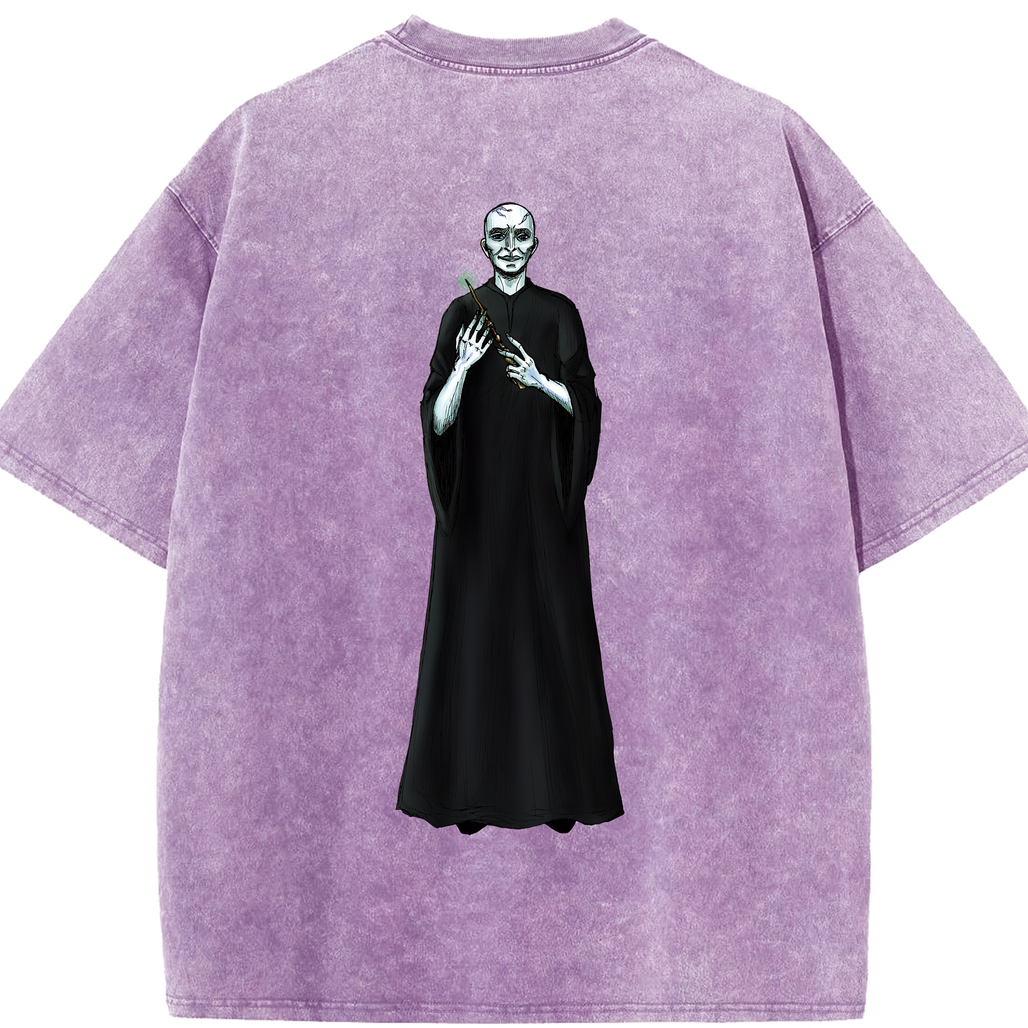 （画像用） Harry Potter ハリー・ポッターシリーズ 綿100% ヴィンテージ風 半袖Tシャツ（背面プリント）