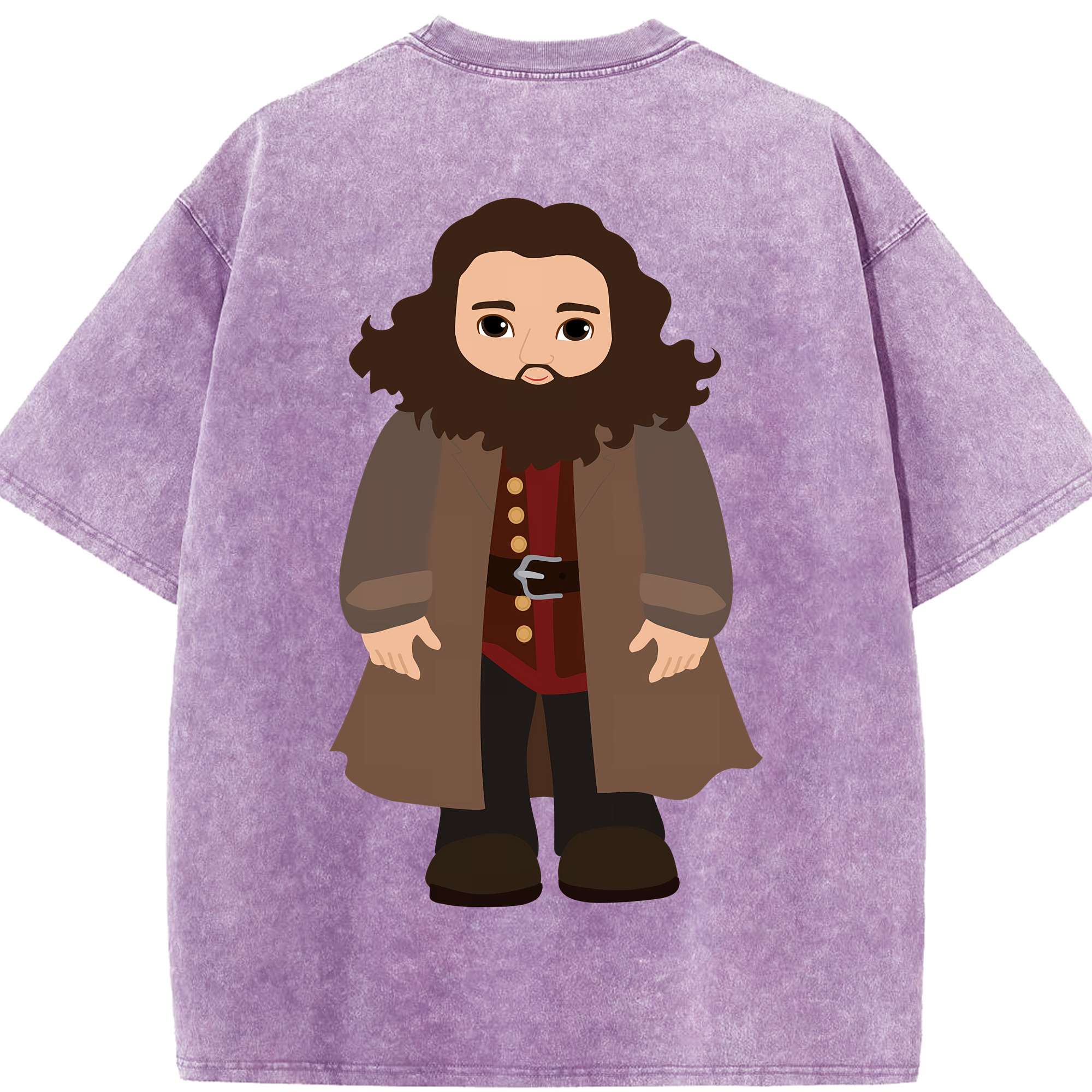 （画像用） Harry Potter ハリー・ポッターシリーズ 綿100% ヴィンテージ風 半袖Tシャツ（背面プリント）