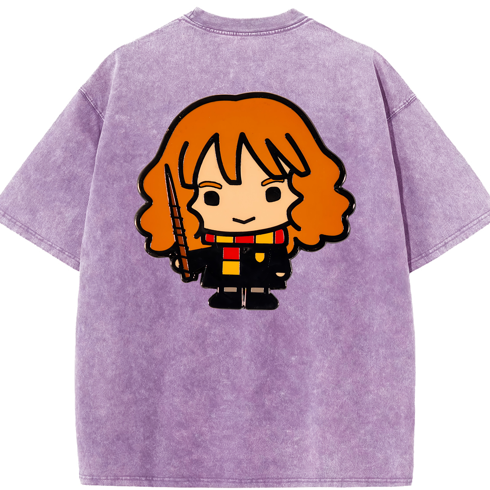 （画像用） Harry Potter ハリー・ポッターシリーズ 綿100% ヴィンテージ風 半袖Tシャツ（背面プリント）