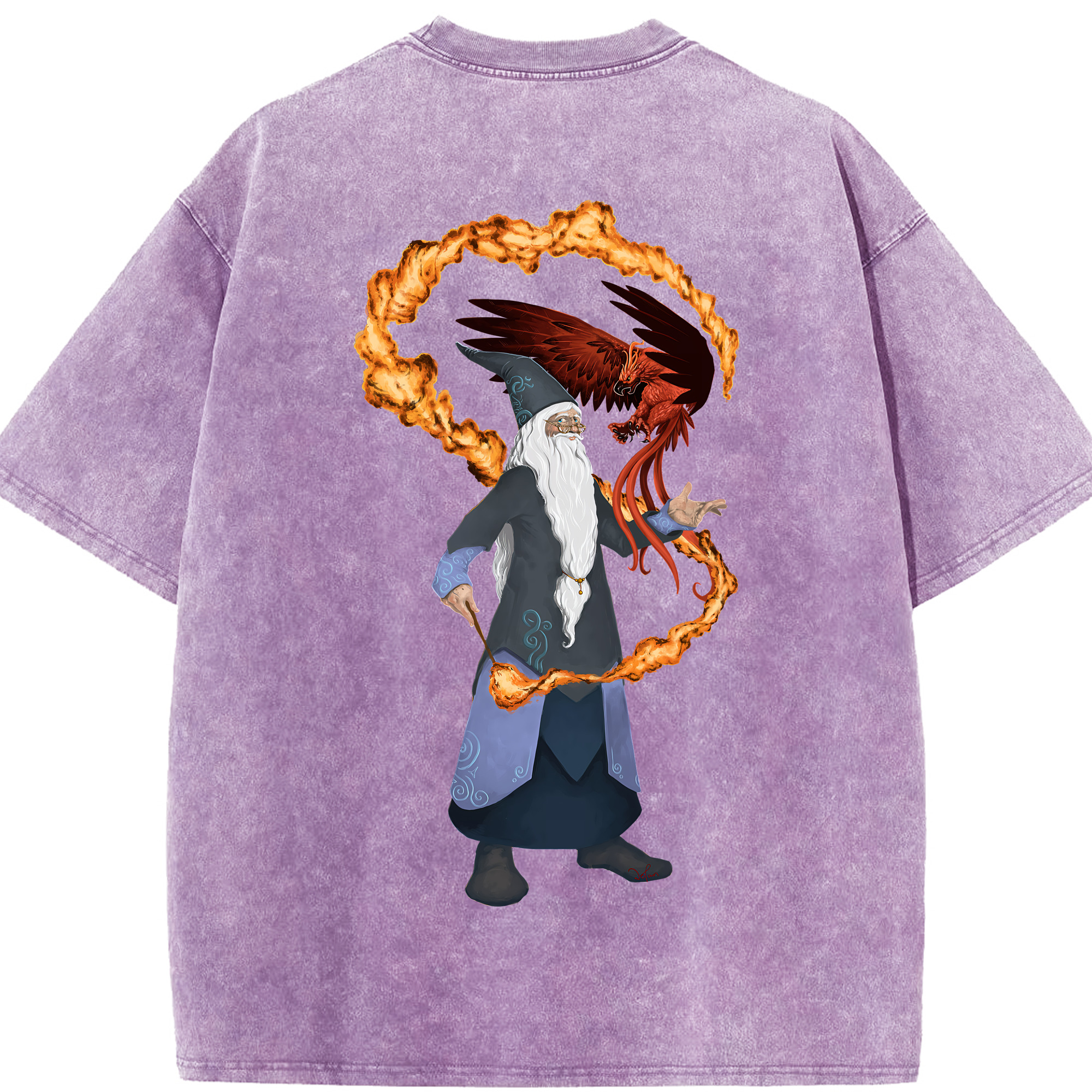 （画像用） Harry Potter ハリー・ポッターシリーズ 綿100% ヴィンテージ風 半袖Tシャツ（背面プリント）