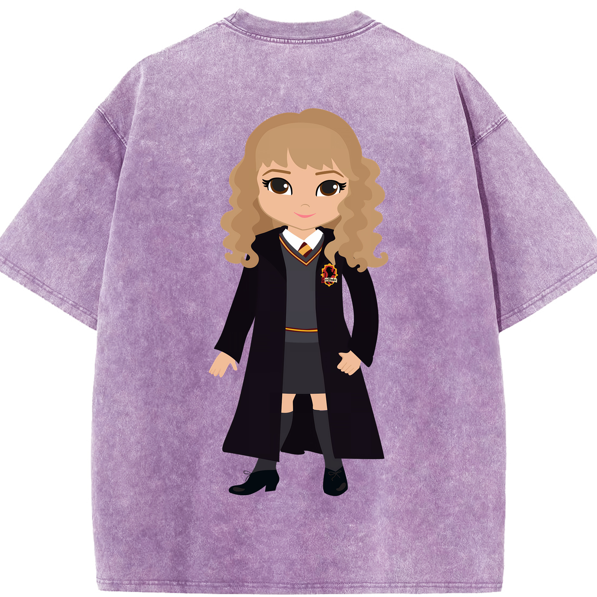 （画像用） Harry Potter ハリー・ポッターシリーズ 綿100% ヴィンテージ風 半袖Tシャツ（背面プリント）