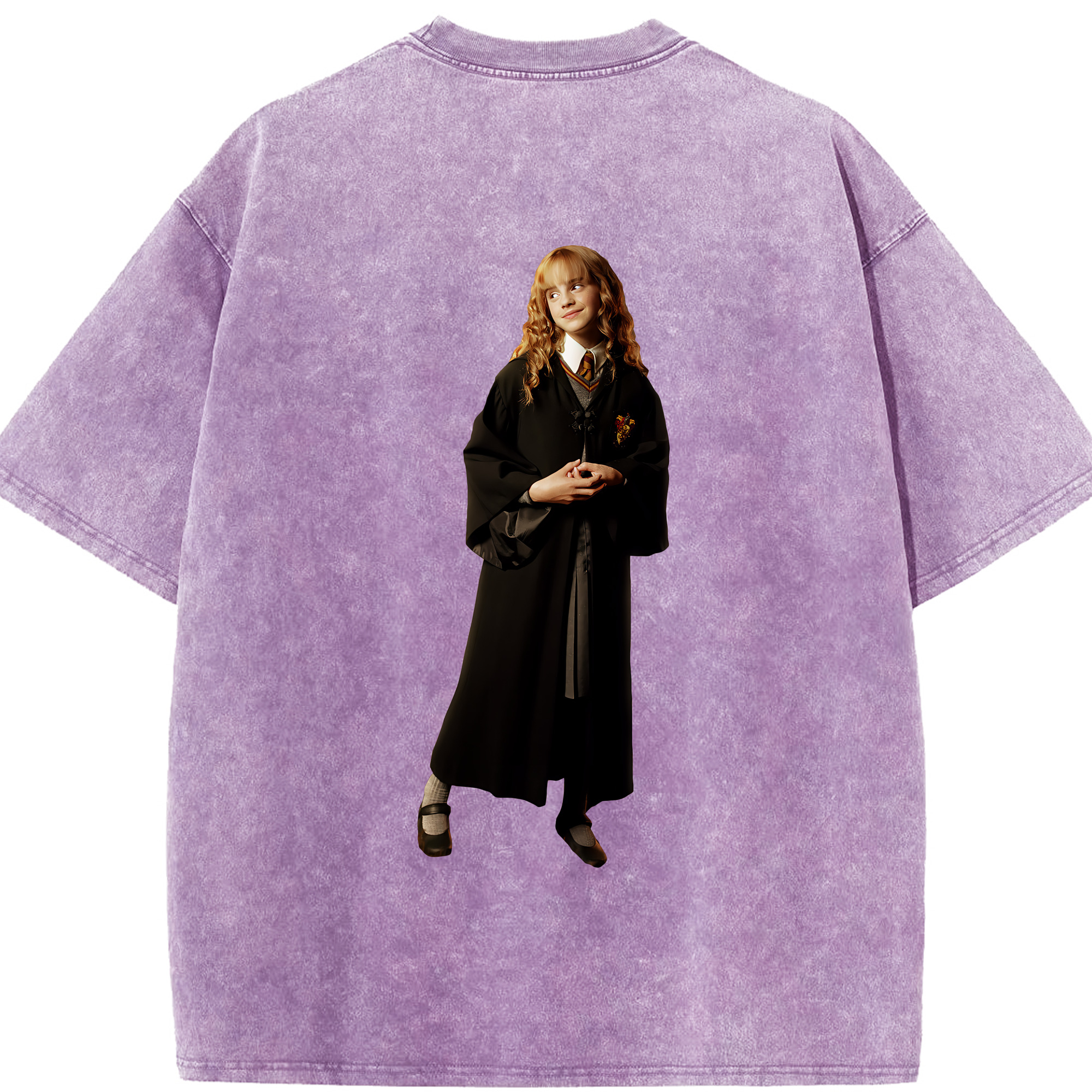 （画像用） Harry Potter ハリー・ポッターシリーズ 綿100% ヴィンテージ風 半袖Tシャツ（背面プリント）