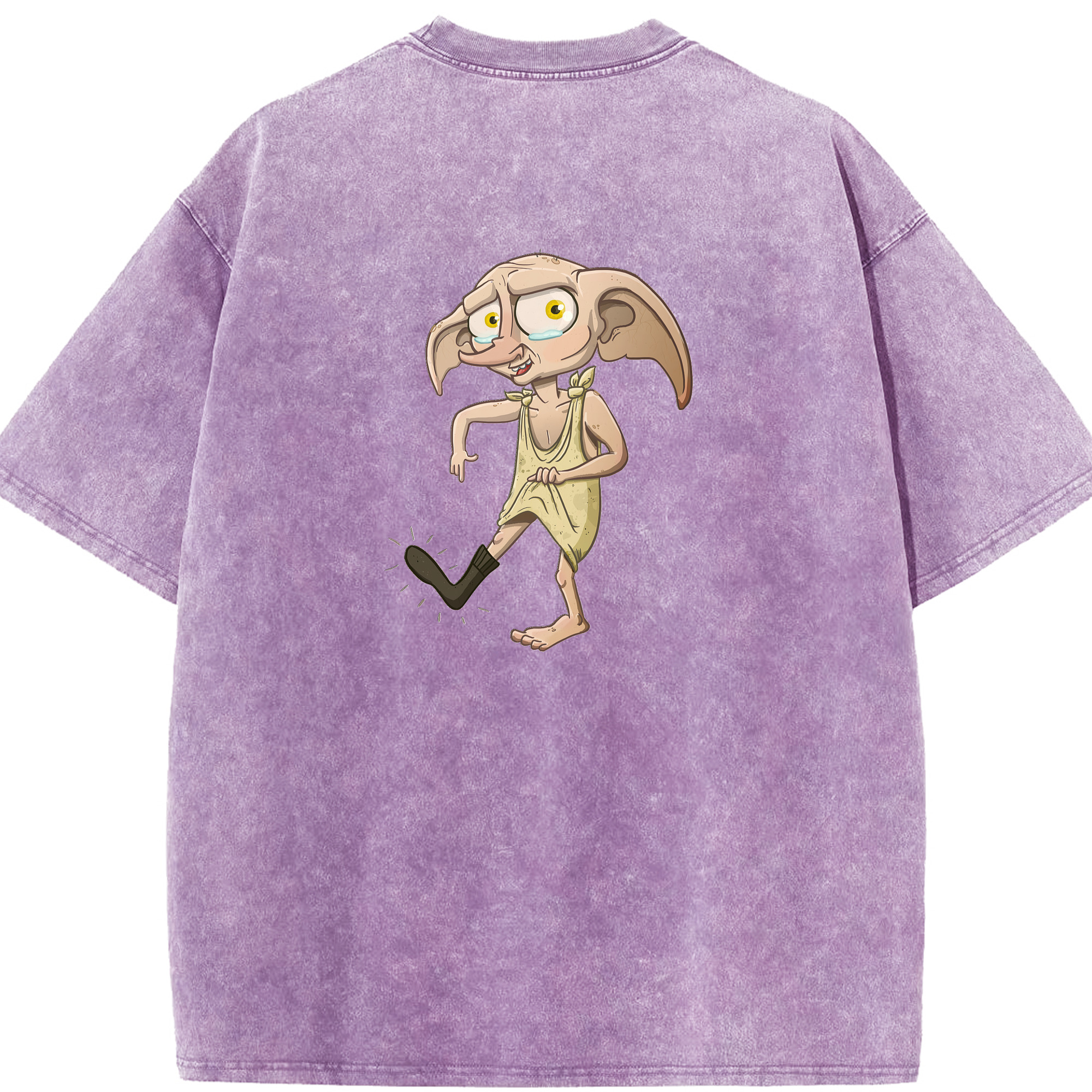 （画像用） Harry Potter ハリー・ポッターシリーズ 綿100% ヴィンテージ風 半袖Tシャツ（背面プリント）