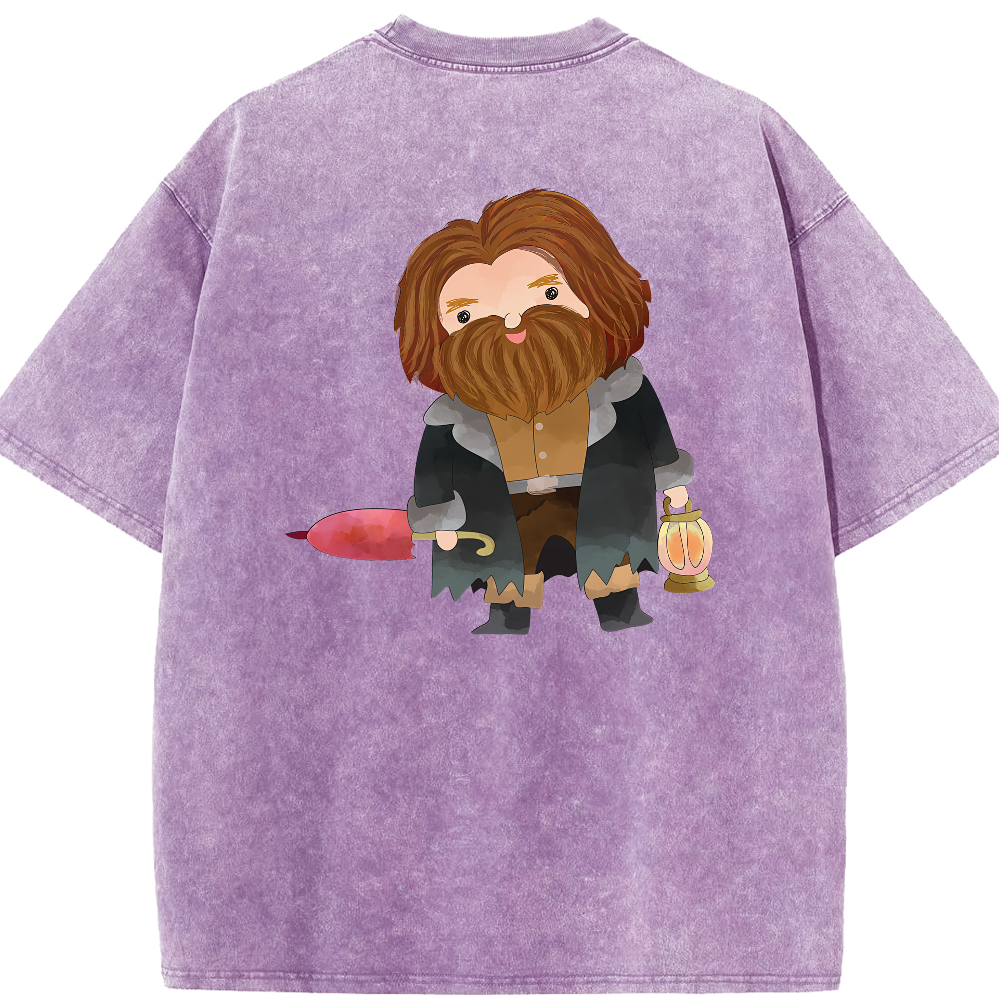 （画像用） Harry Potter ハリー・ポッターシリーズ 綿100% ヴィンテージ風 半袖Tシャツ（背面プリント）