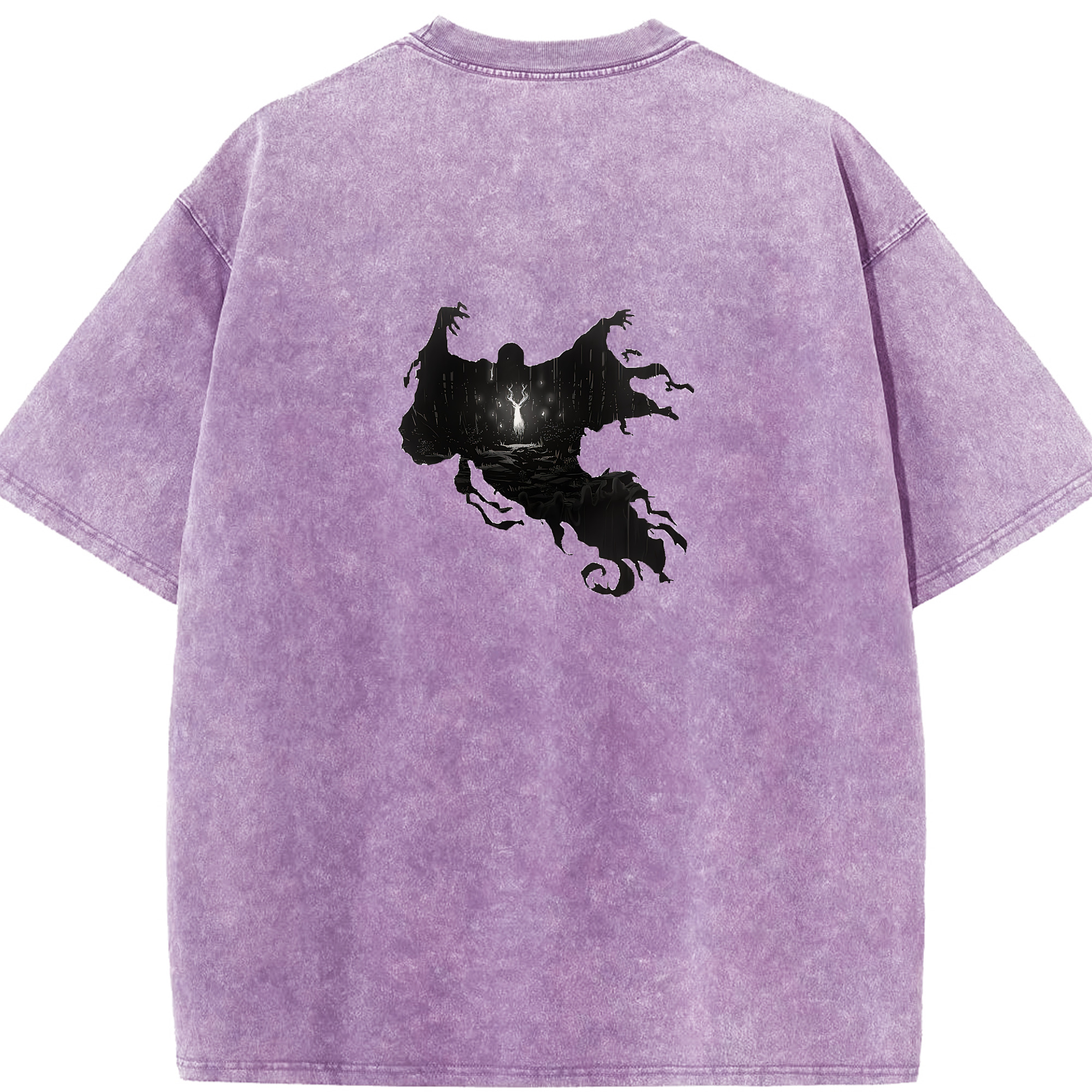 （画像用） Harry Potter ハリー・ポッターシリーズ 綿100% ヴィンテージ風 半袖Tシャツ（背面プリント）