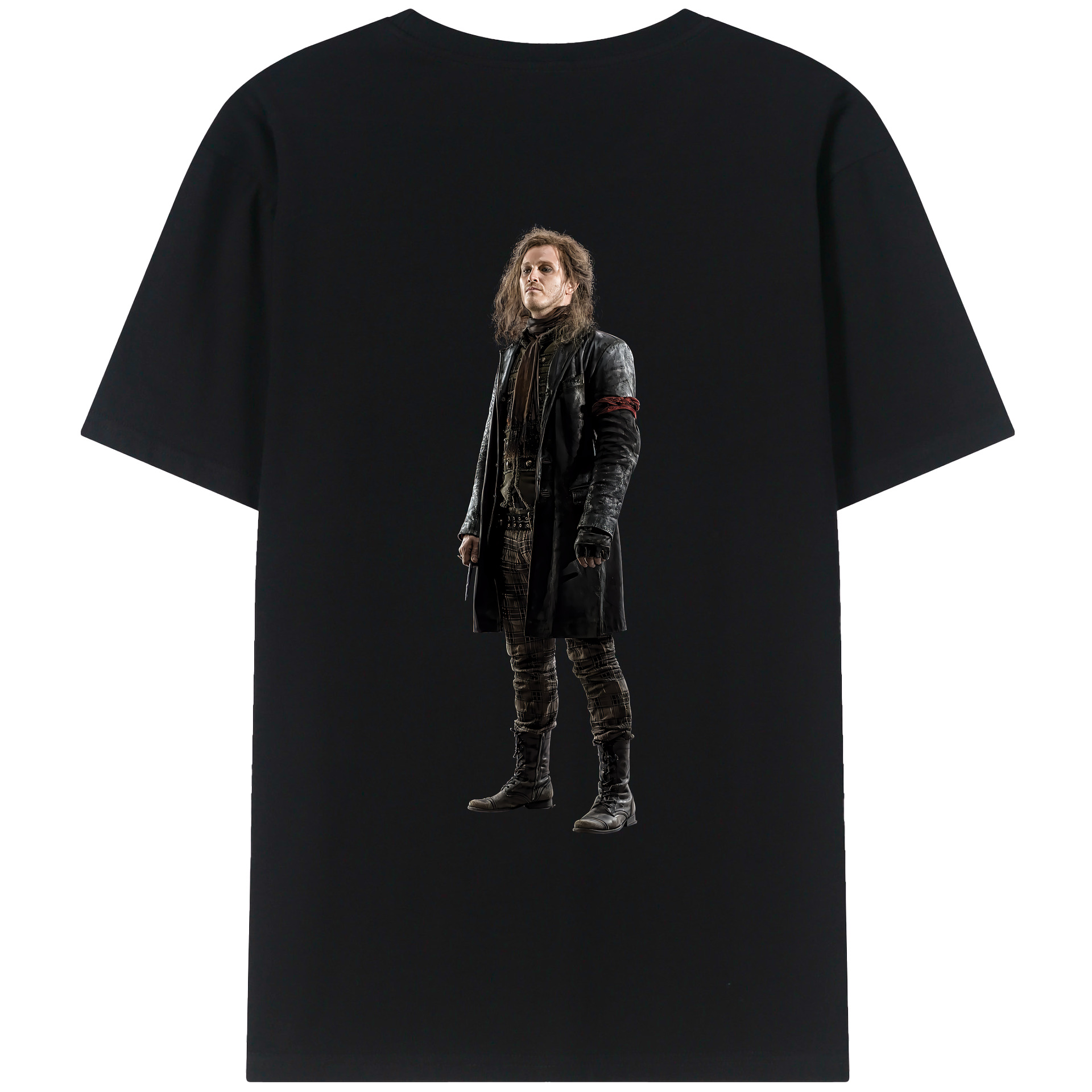 （画像用） Harry Potter ハリー・ポッターシリーズ 綿100％ メンズ半袖Tシャツ（バックプリント） 通気性