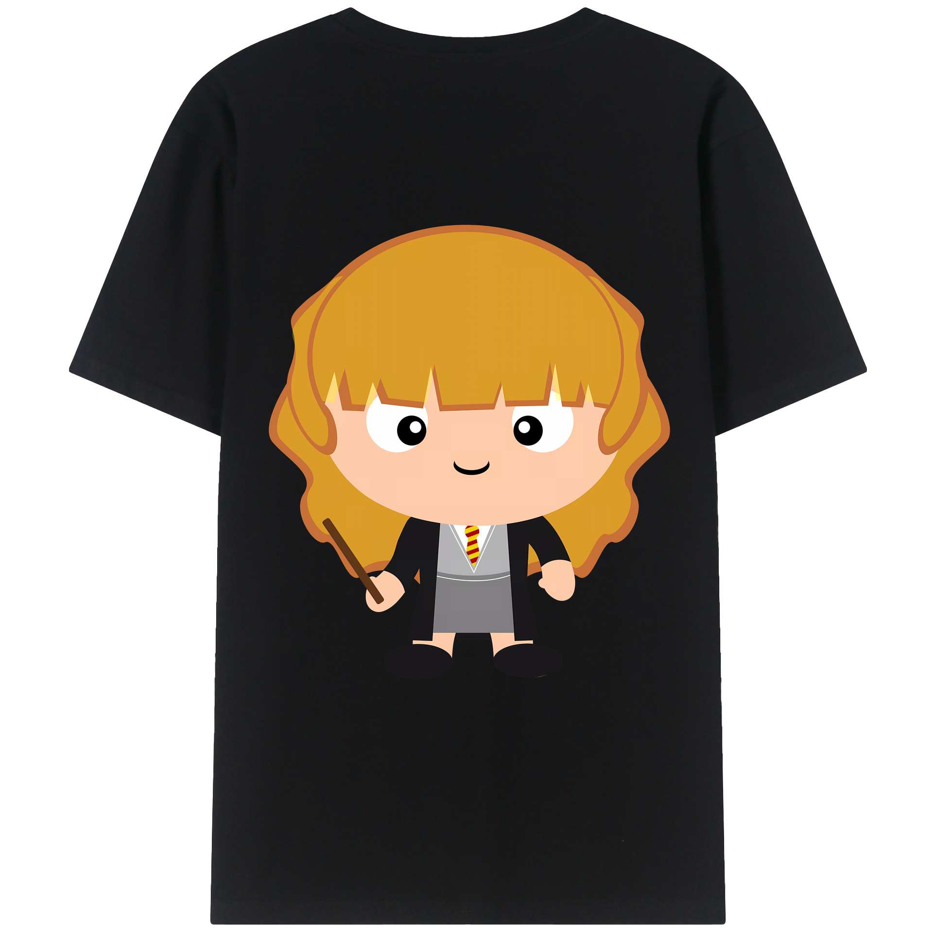 （画像用） Harry Potter ハリー・ポッターシリーズ 綿100％ メンズ半袖Tシャツ（バックプリント） 通気性