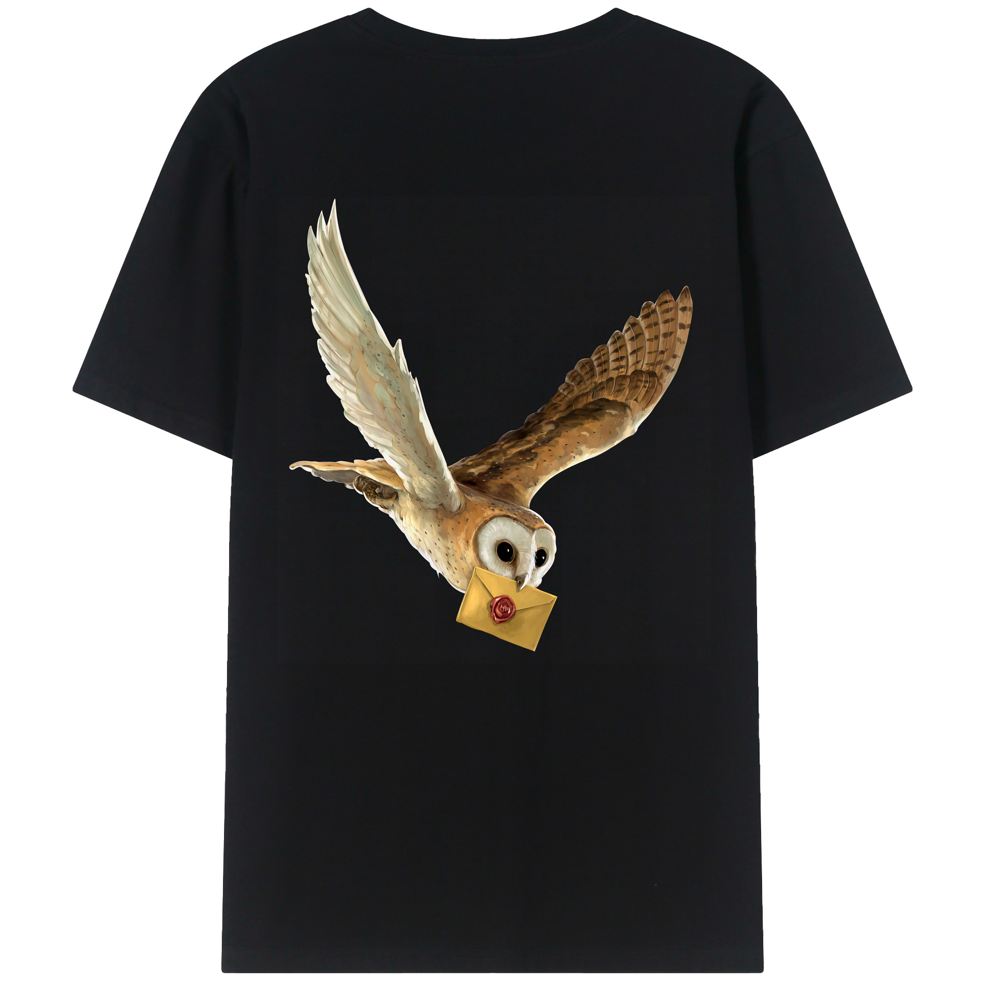 （画像用） Harry Potter ハリー・ポッターシリーズ 綿100％ メンズ半袖Tシャツ（バックプリント） 通気性